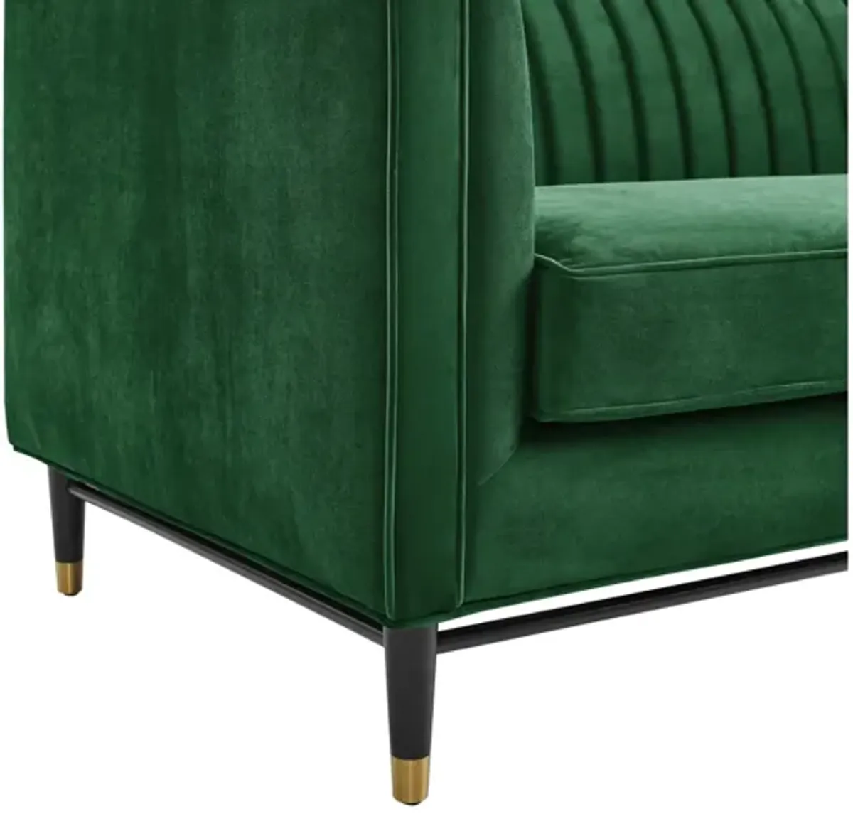 Devote Channel Tufted Performance Velvet Sofa