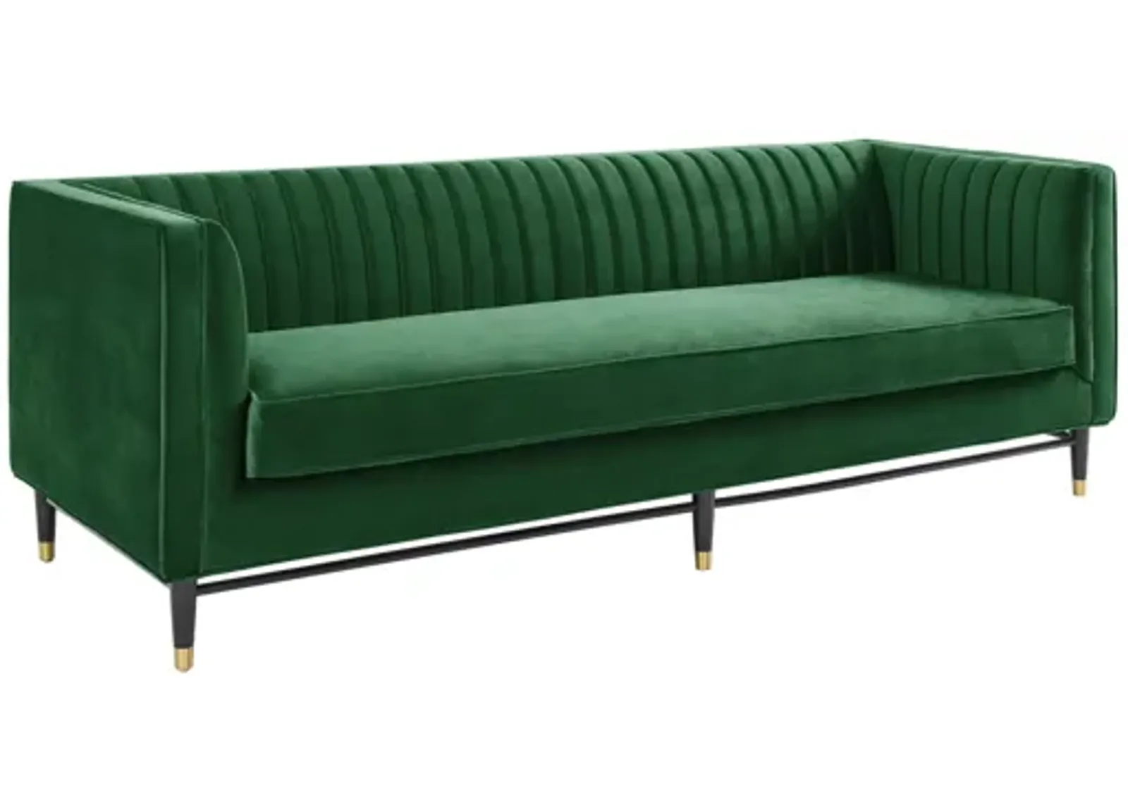 Devote Channel Tufted Performance Velvet Sofa