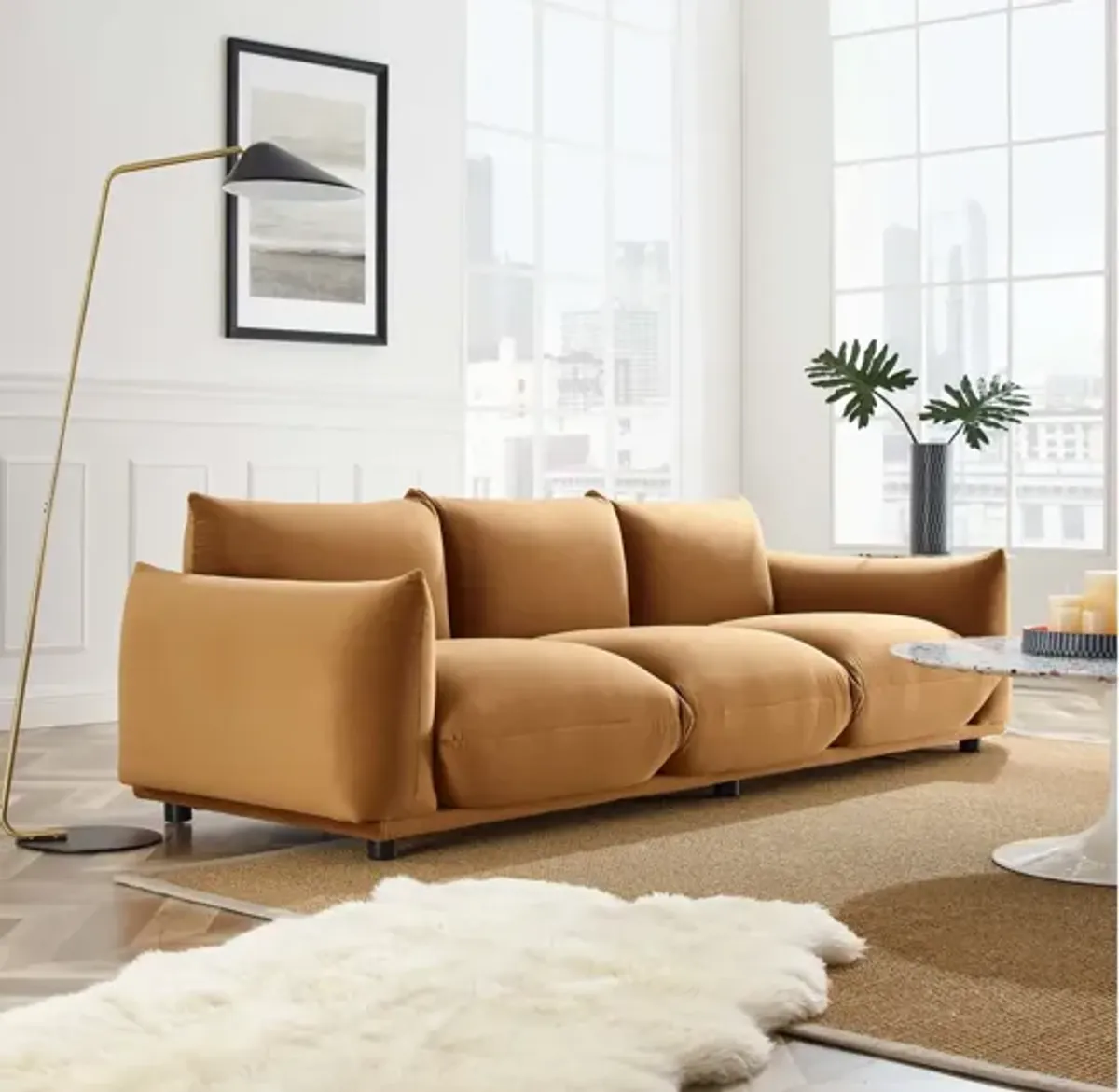 Copious Performance Velvet Sofa