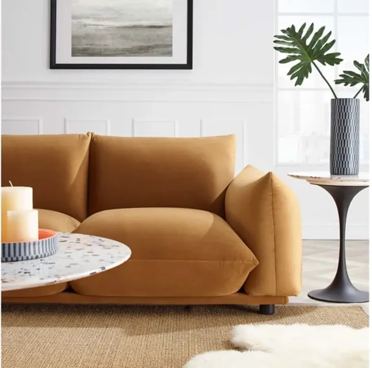 Copious Performance Velvet Sofa