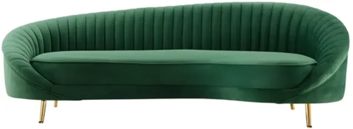 Camber Channel Tufted Performance Velvet Sofa