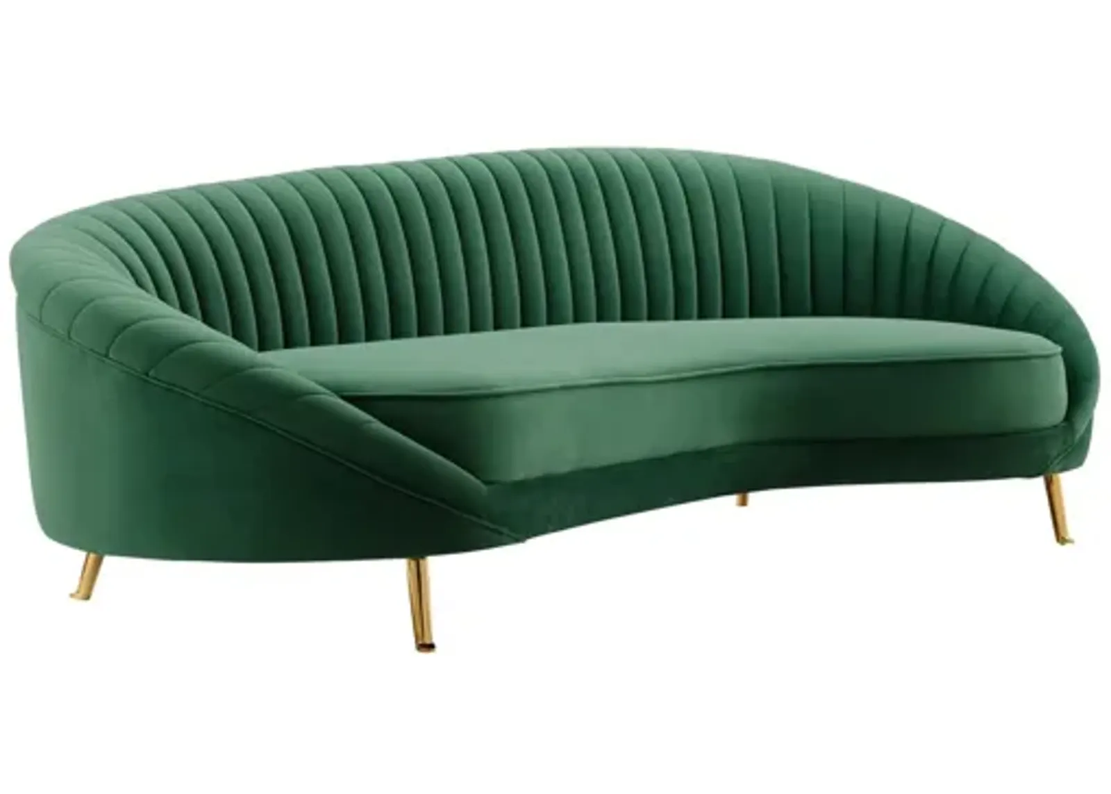 Camber Channel Tufted Performance Velvet Sofa