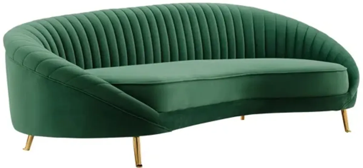 Camber Channel Tufted Performance Velvet Sofa