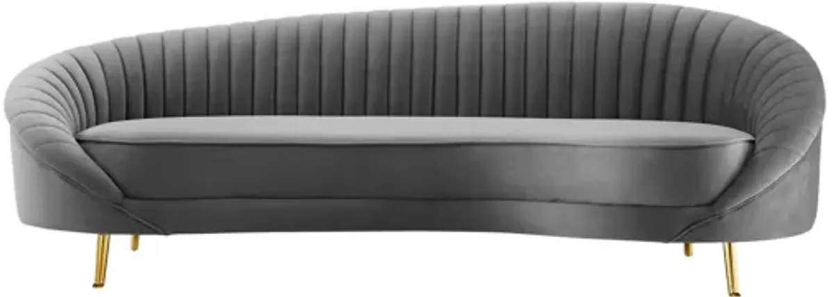 Camber Channel Tufted Performance Velvet Sofa