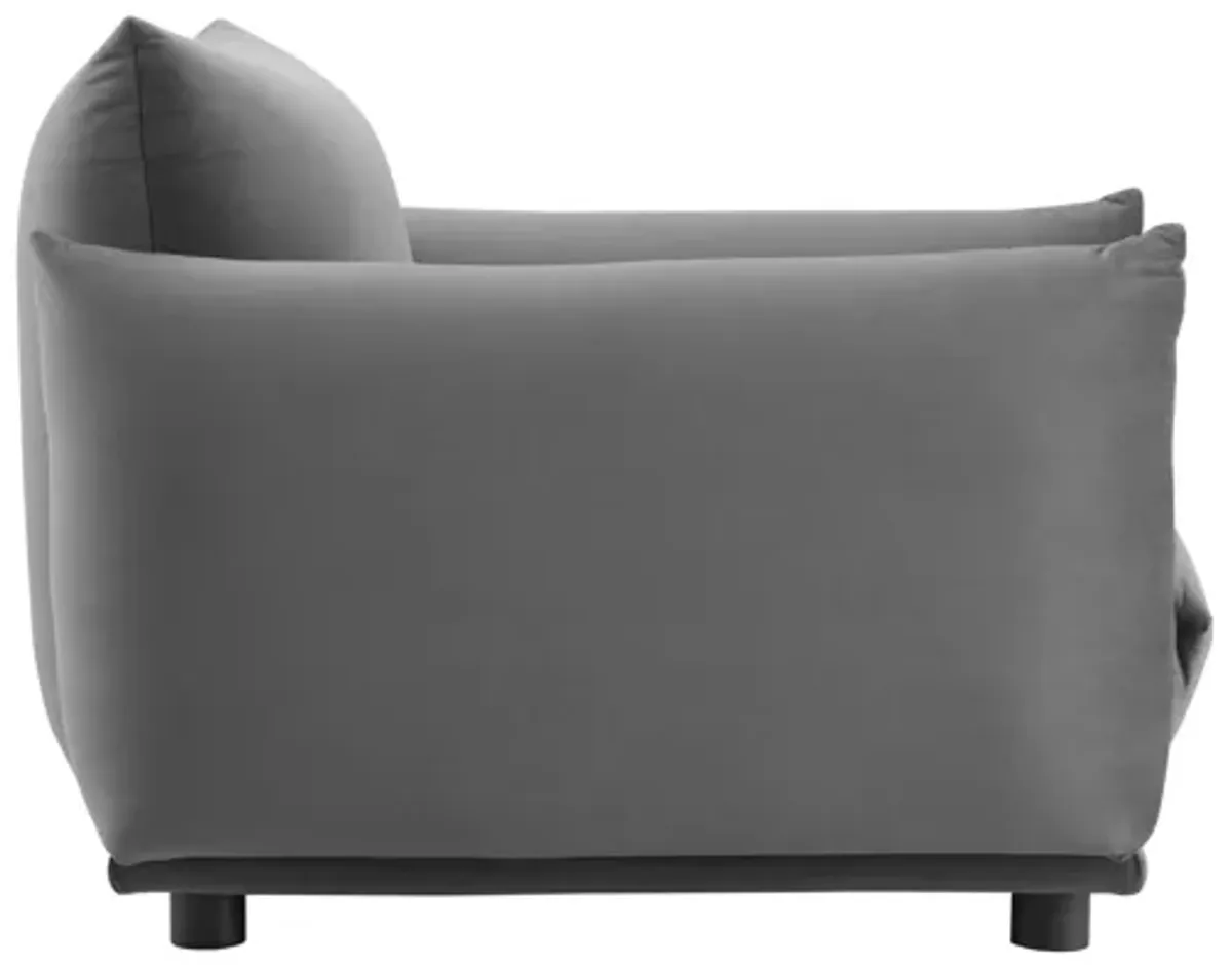 Copious Performance Velvet Armchair