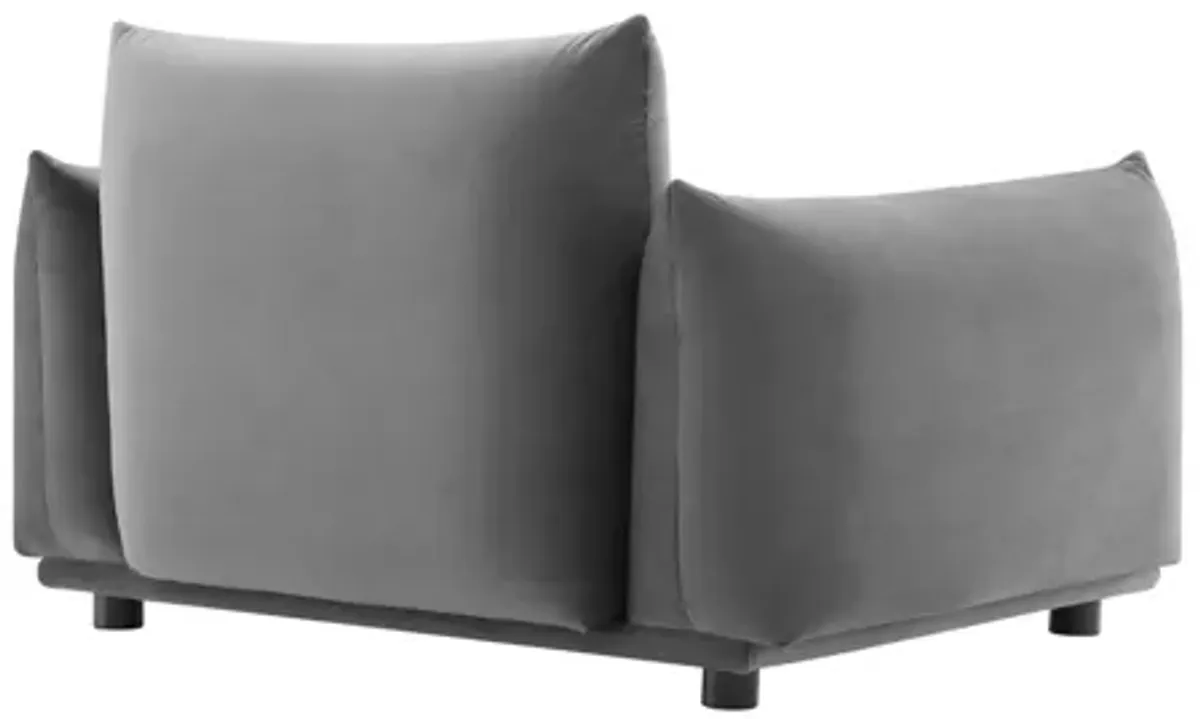 Copious Performance Velvet Armchair