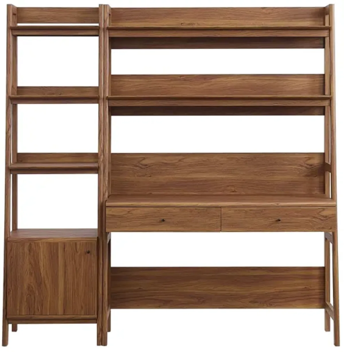 Bixby 2-Piece Wood Office Desk and Bookshelf