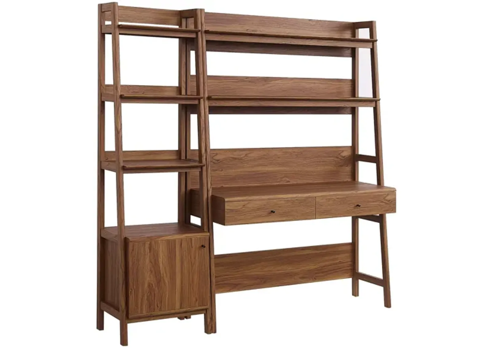 Bixby 2-Piece Wood Office Desk and Bookshelf