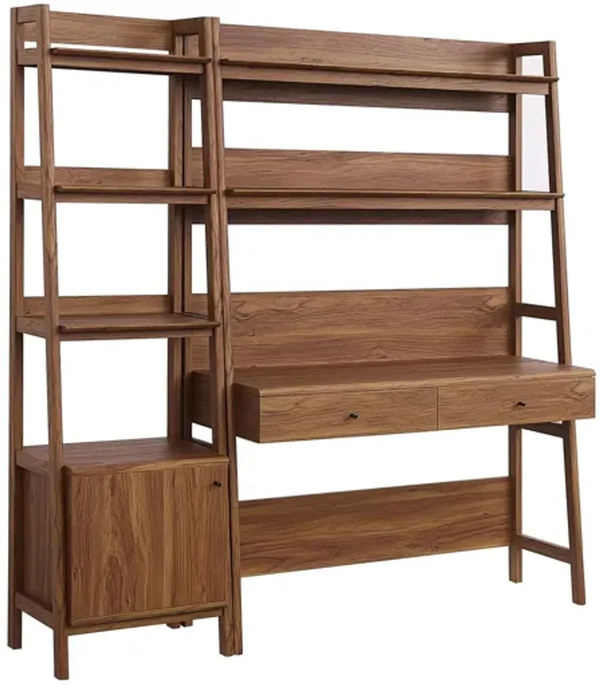 Bixby 2-Piece Wood Office Desk and Bookshelf