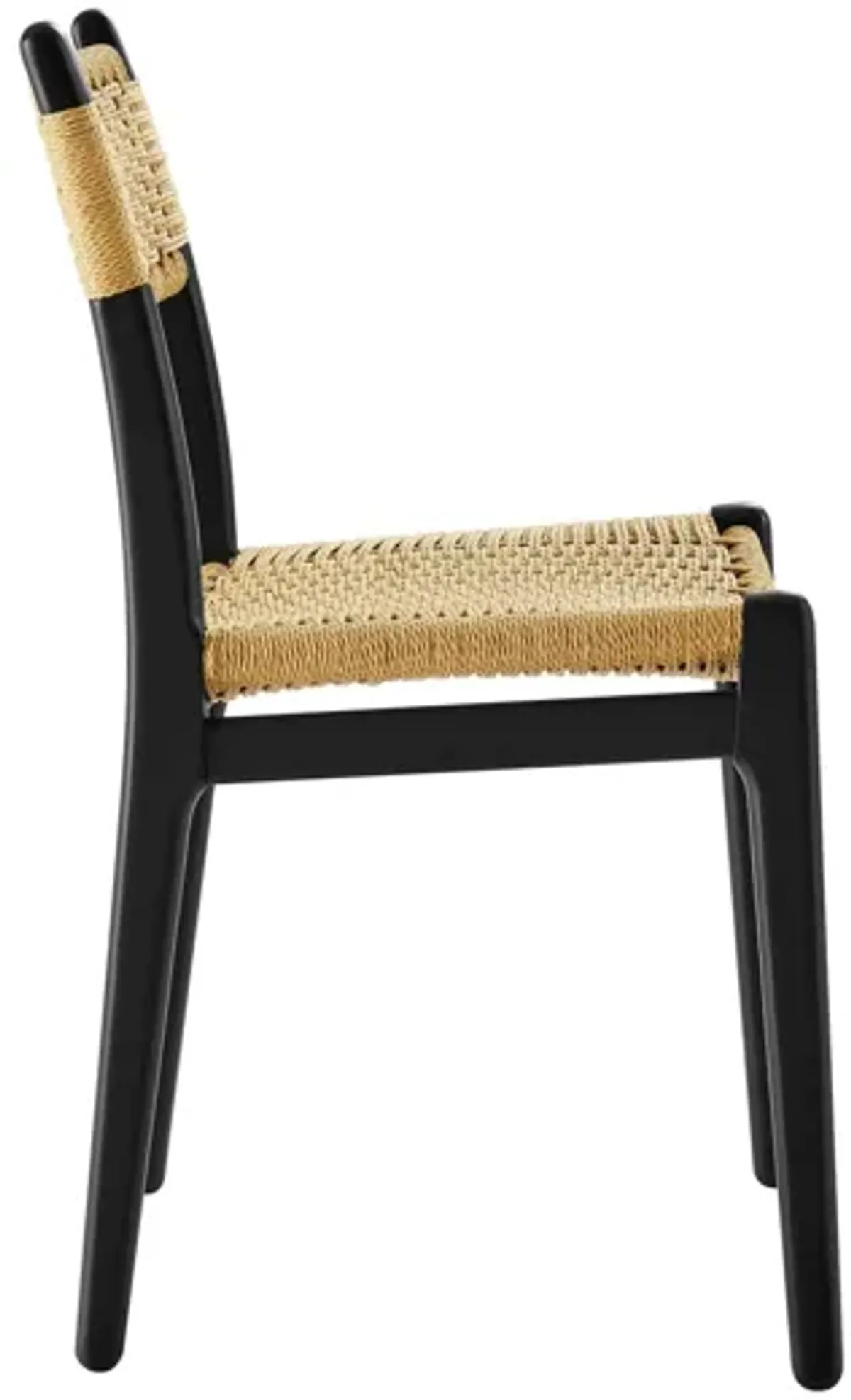 Wynn Rope and Wood Dining Side Chairs Set of 2