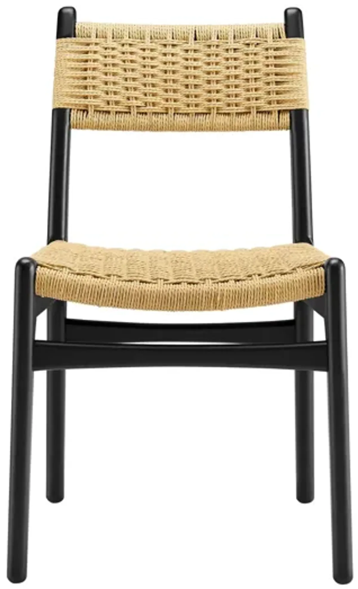 Wynn Rope and Wood Dining Side Chairs Set of 2