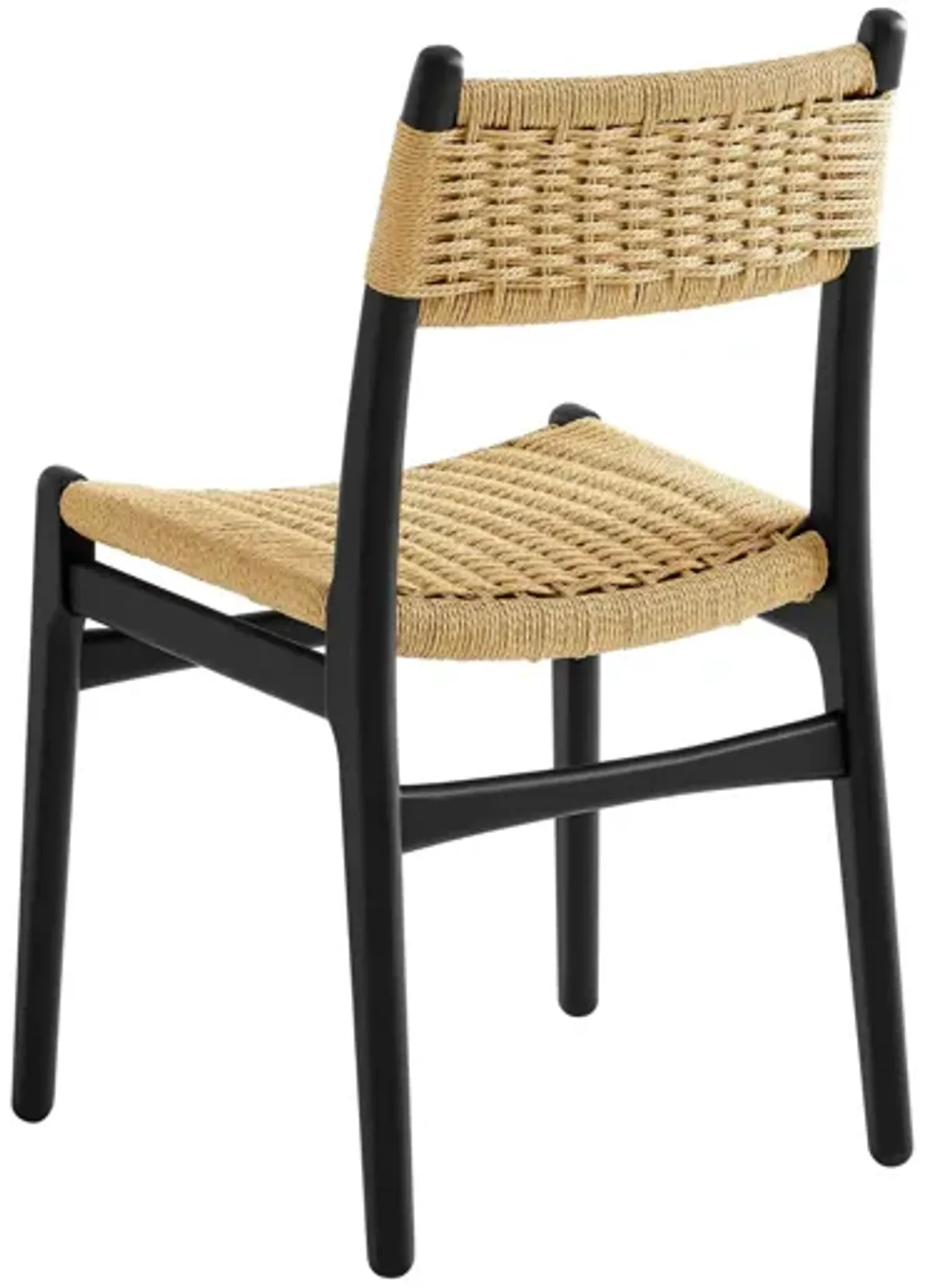 Wynn Rope and Wood Dining Side Chairs Set of 2