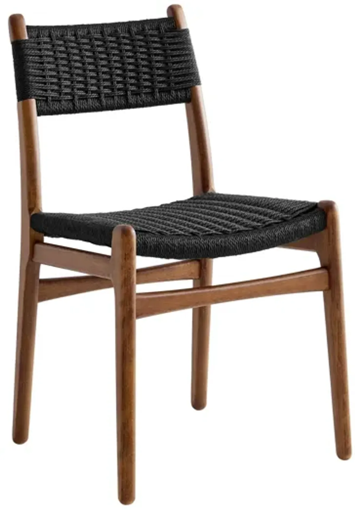 Wynn Rope and Wood Dining Side Chairs Set of 2