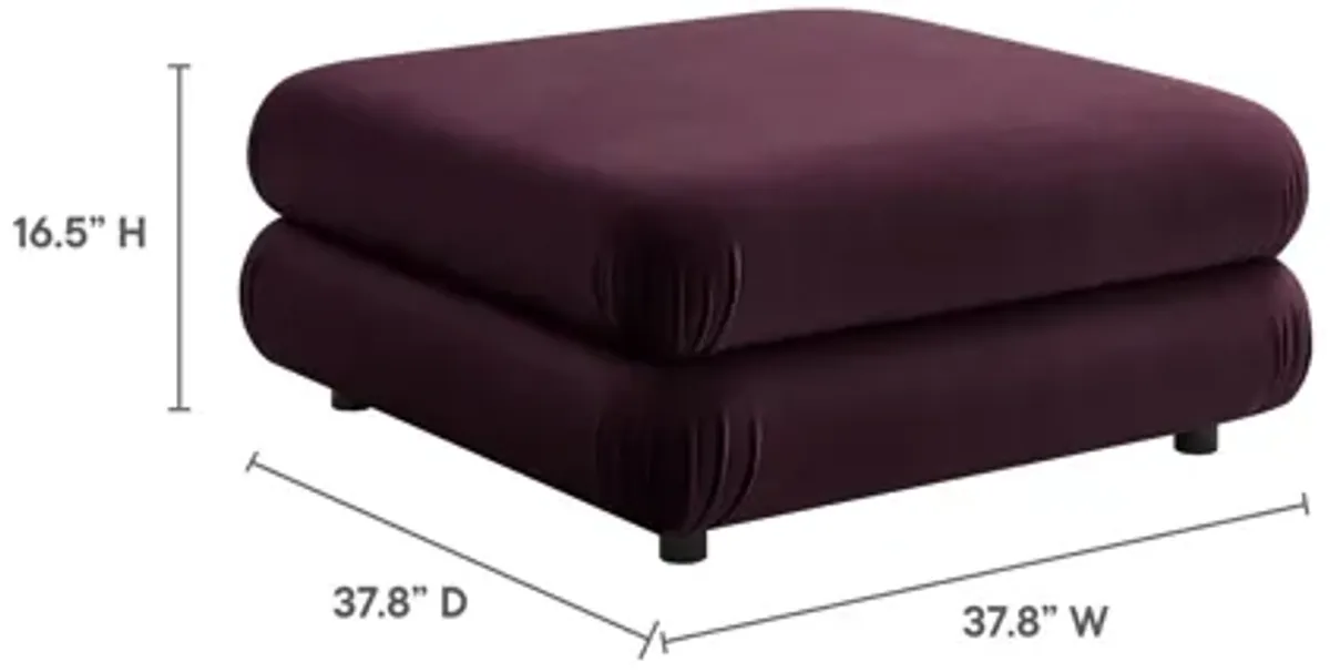 Jubilee Modular Performance Velvet Ottoman