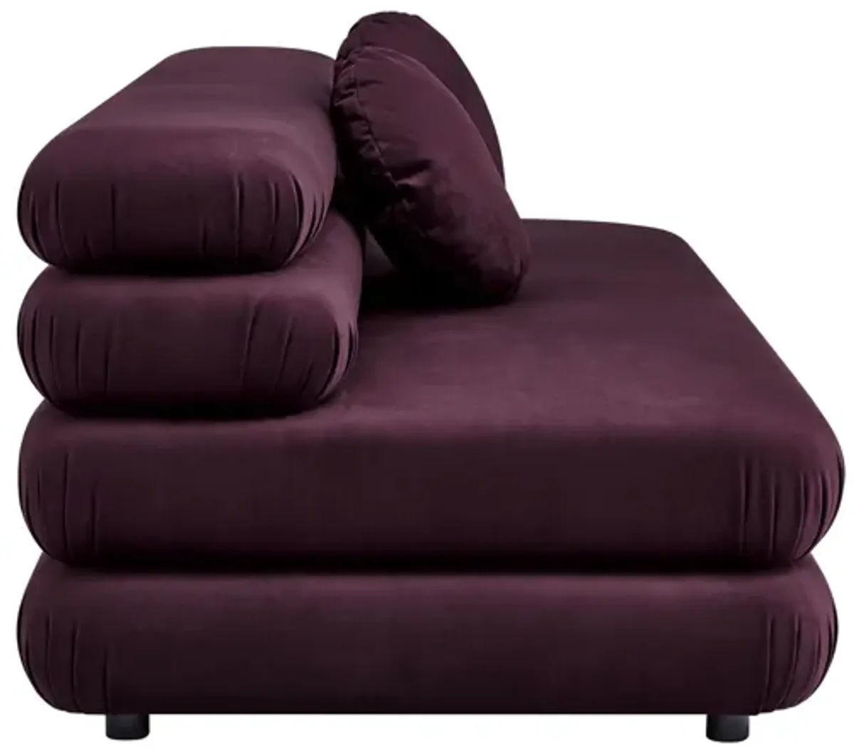 Jubilee Modular Performance Velvet Armless Loveseat