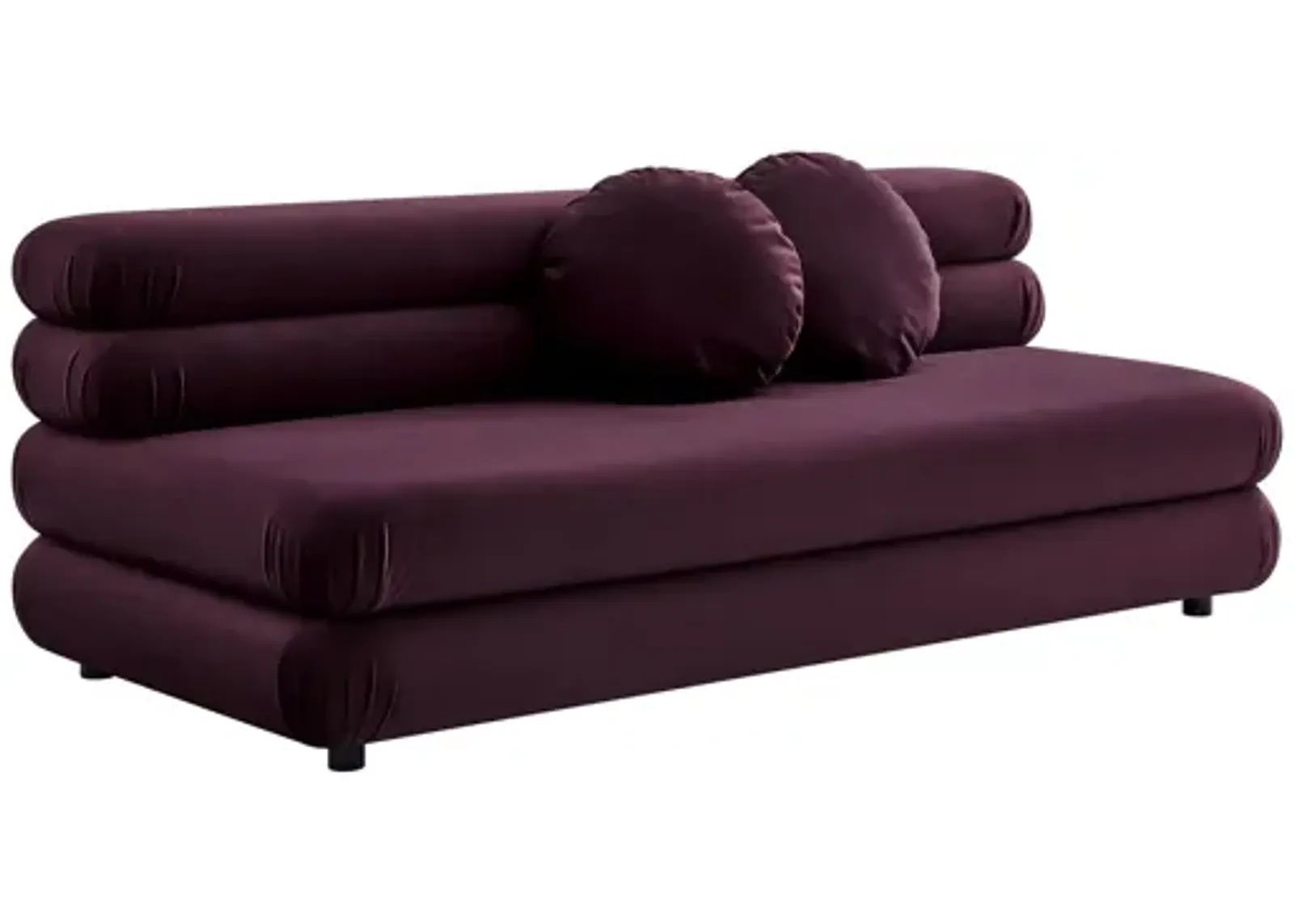 Jubilee Modular Performance Velvet Armless Loveseat