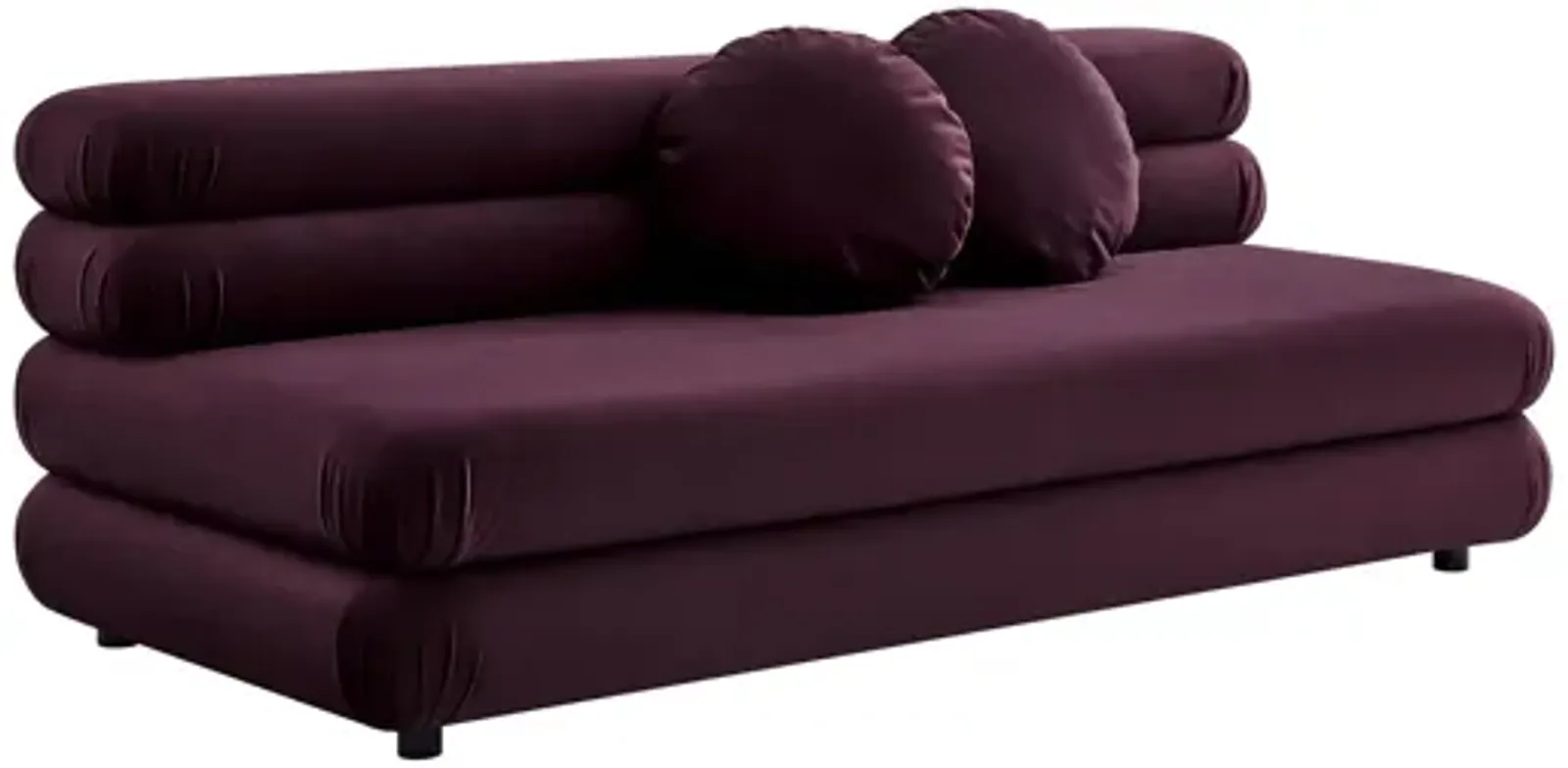 Jubilee Modular Performance Velvet Armless Loveseat