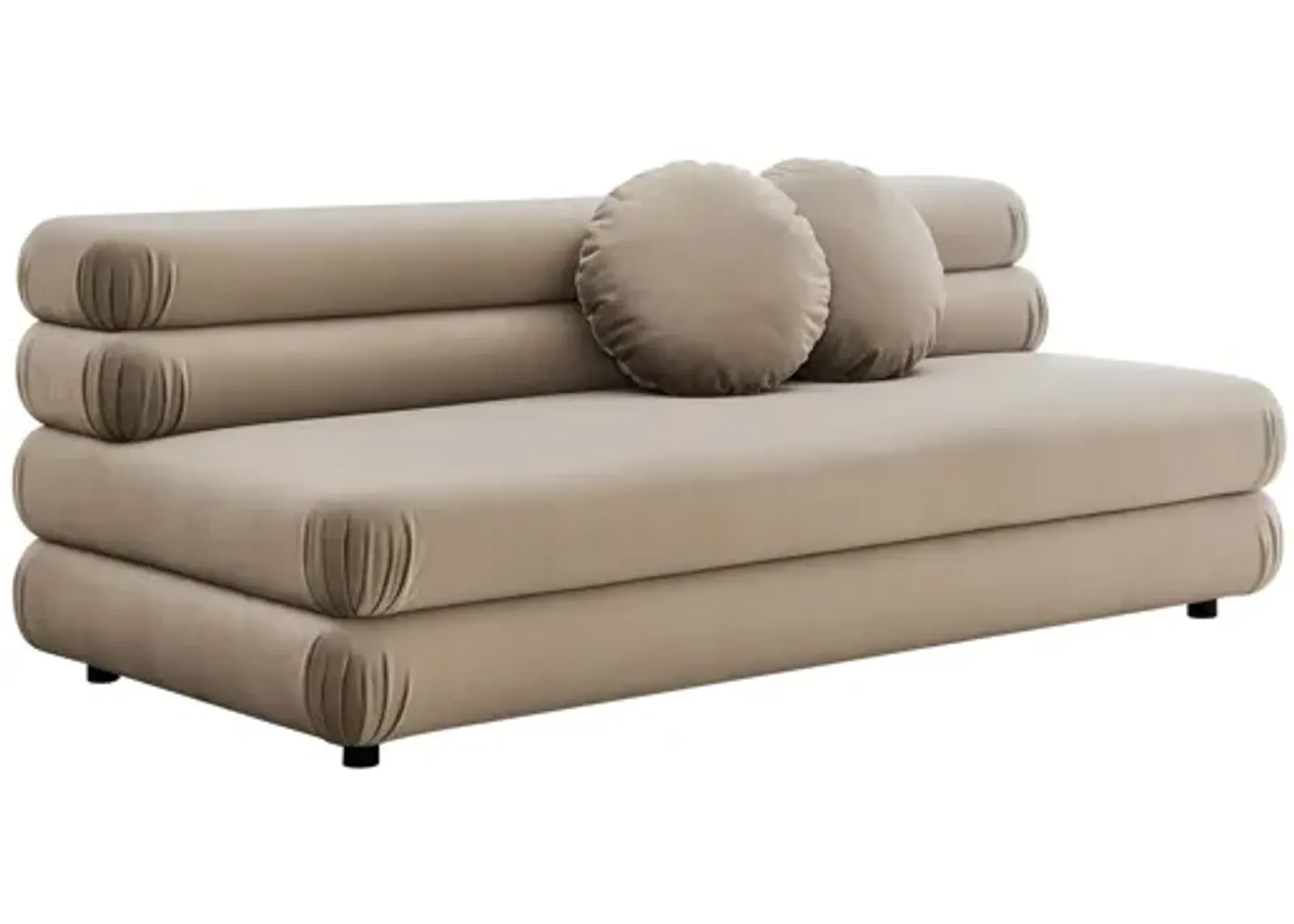 Jubilee Modular Performance Velvet Armless Loveseat