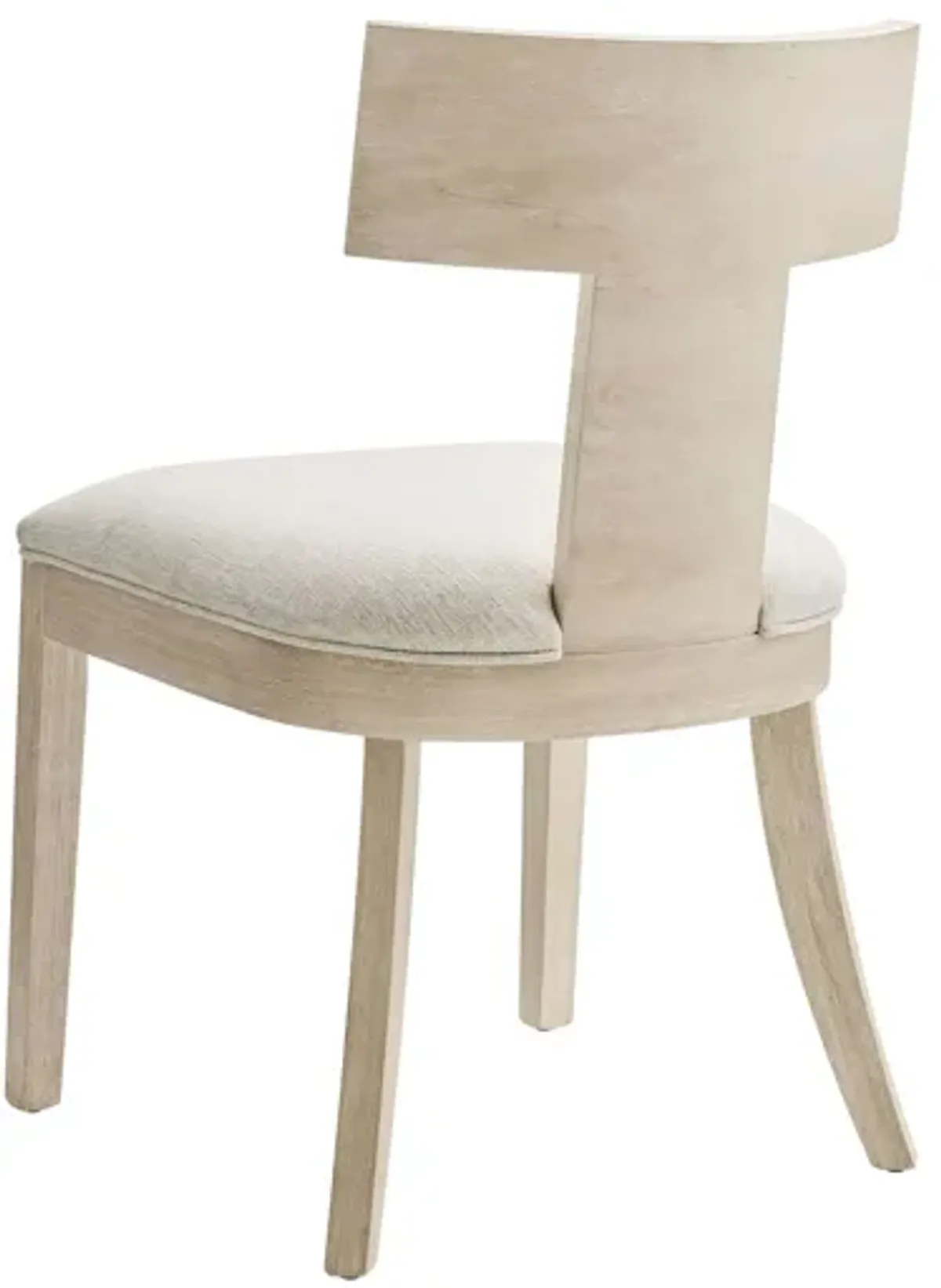 Peregrine Wood and Fabric Upholstered Dining Chairs Set of 2