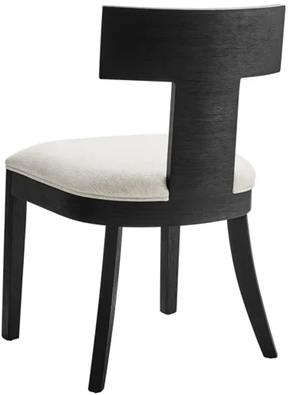 Peregrine Wood and Fabric Upholstered Dining Chairs Set of 2