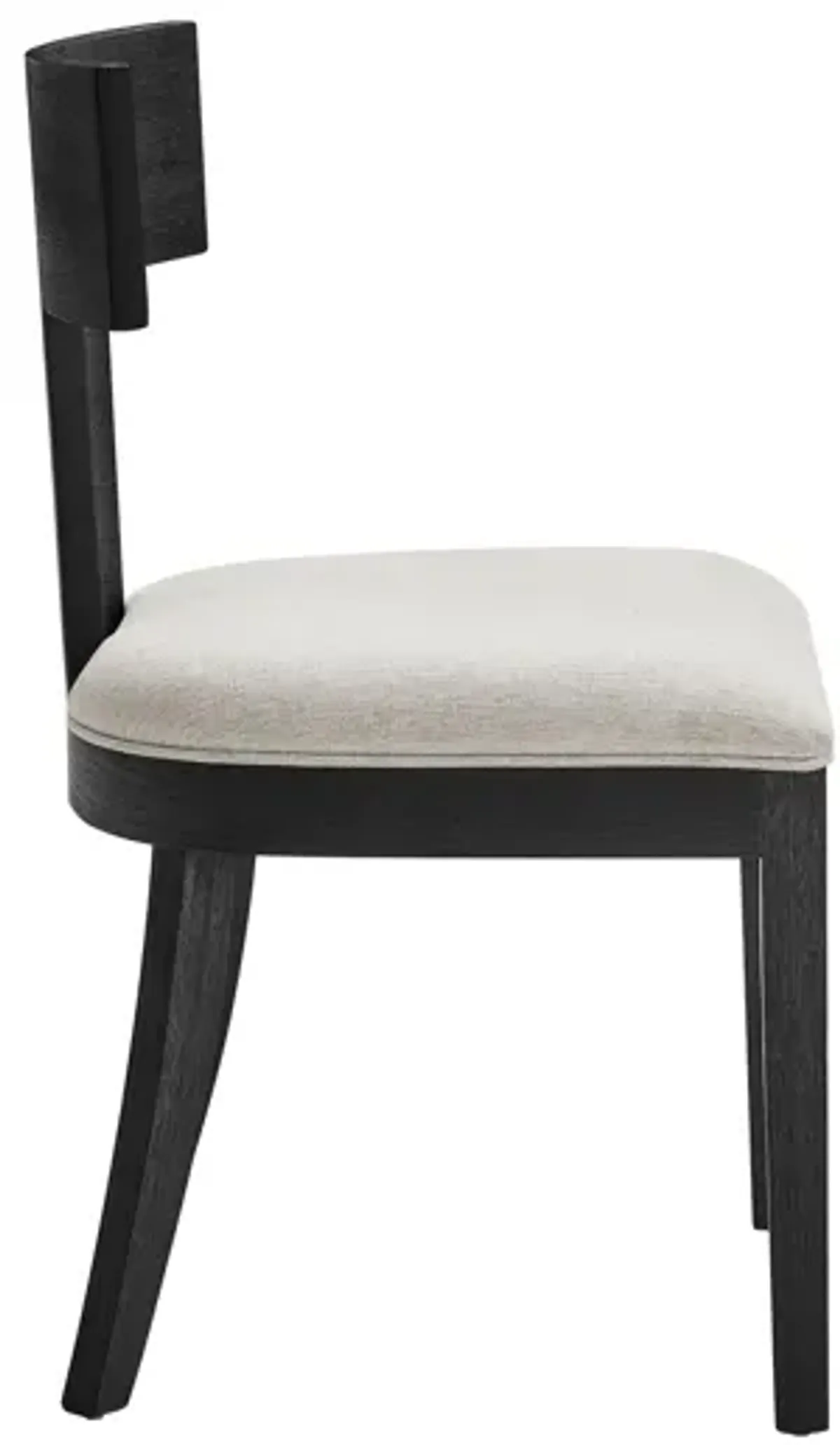 Peregrine Wood and Fabric Upholstered Dining Chairs Set of 2