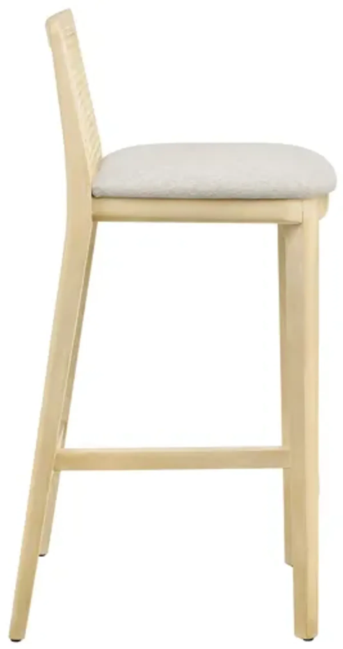 Monarch Wood and Rattan Bar Stool