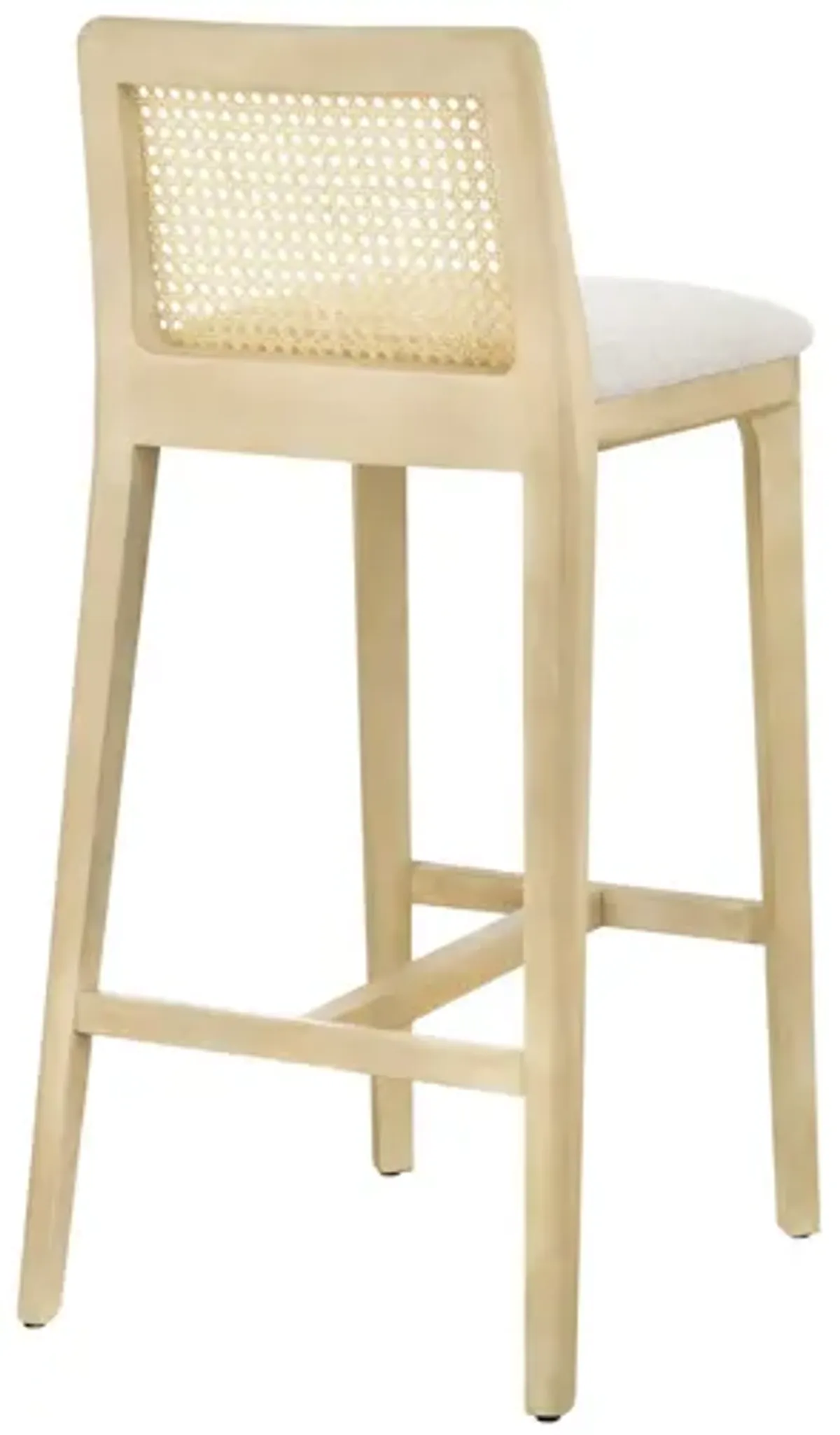 Monarch Wood and Rattan Bar Stool