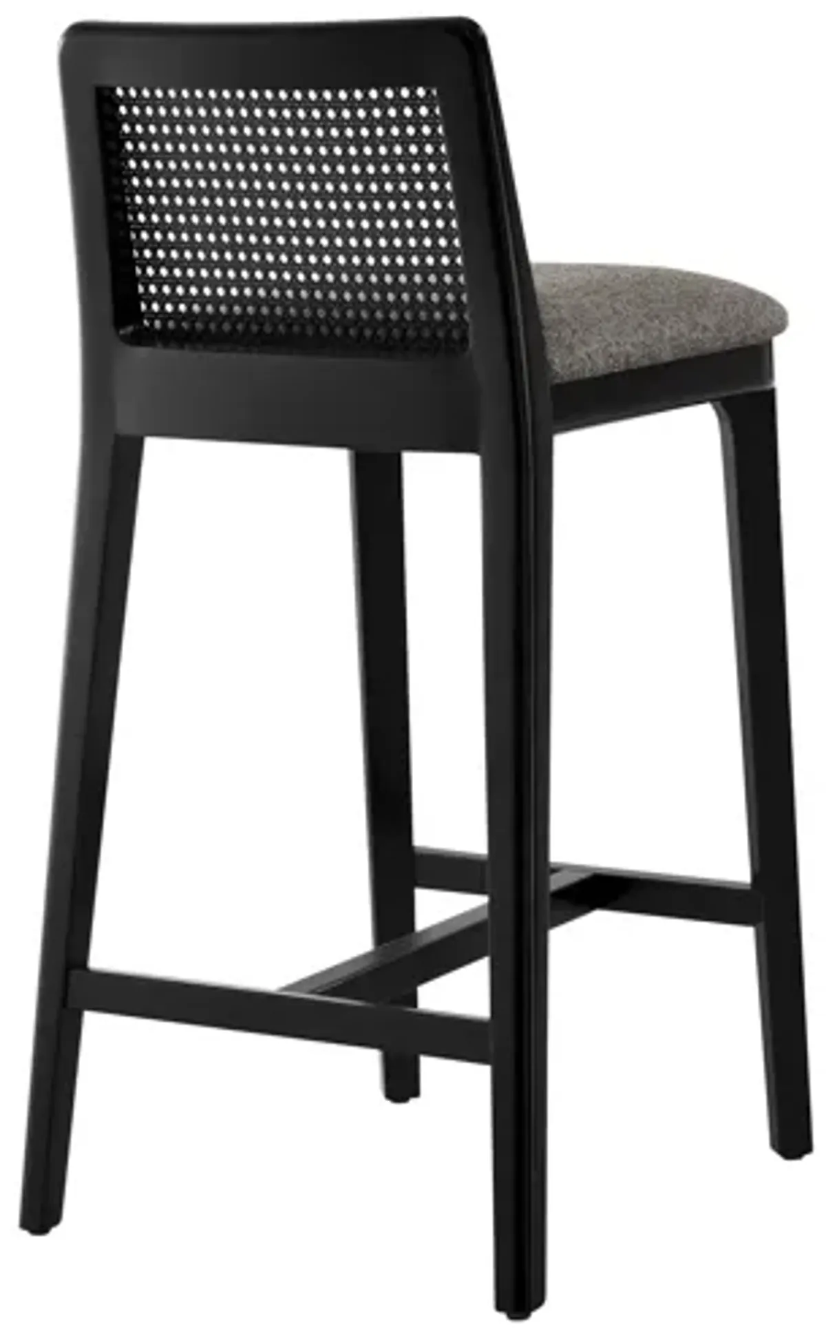 Monarch Wood and Rattan Counter Stool