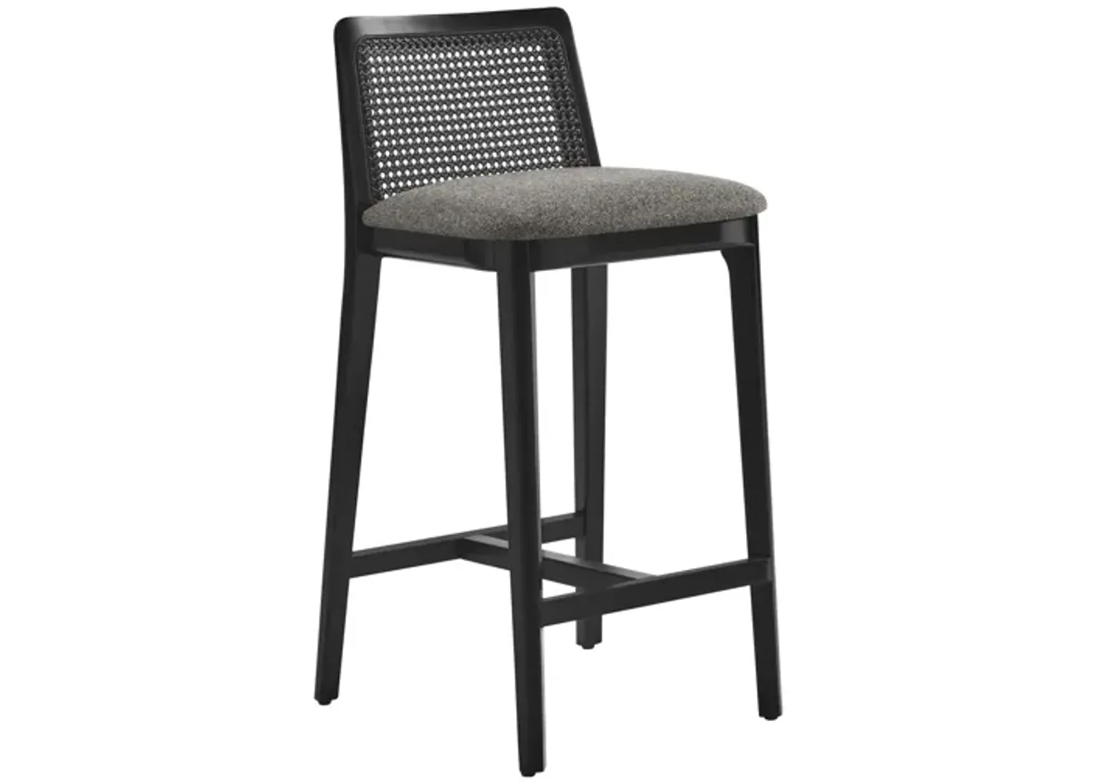 Monarch Wood and Rattan Counter Stool