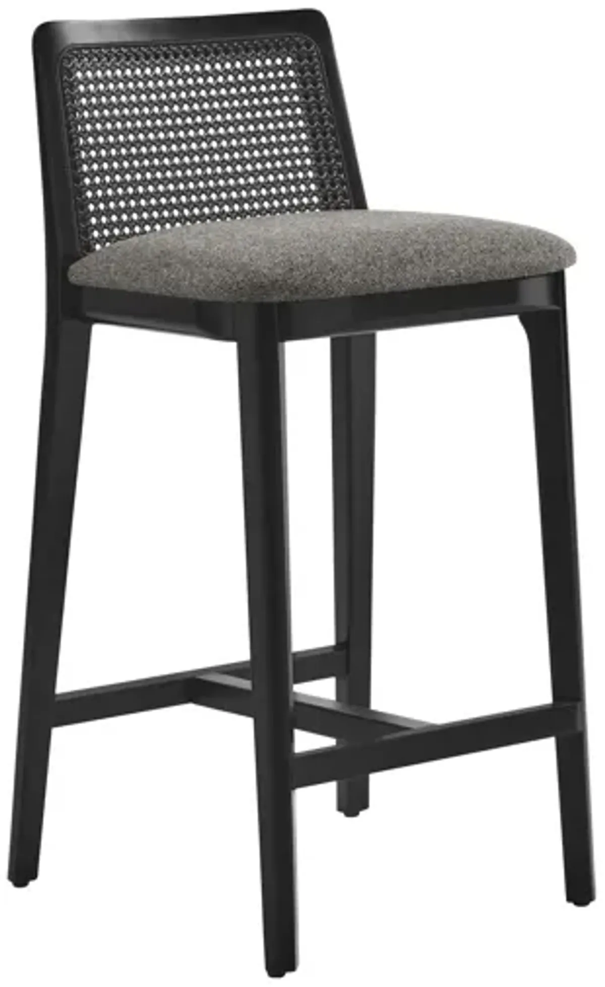 Monarch Wood and Rattan Counter Stool