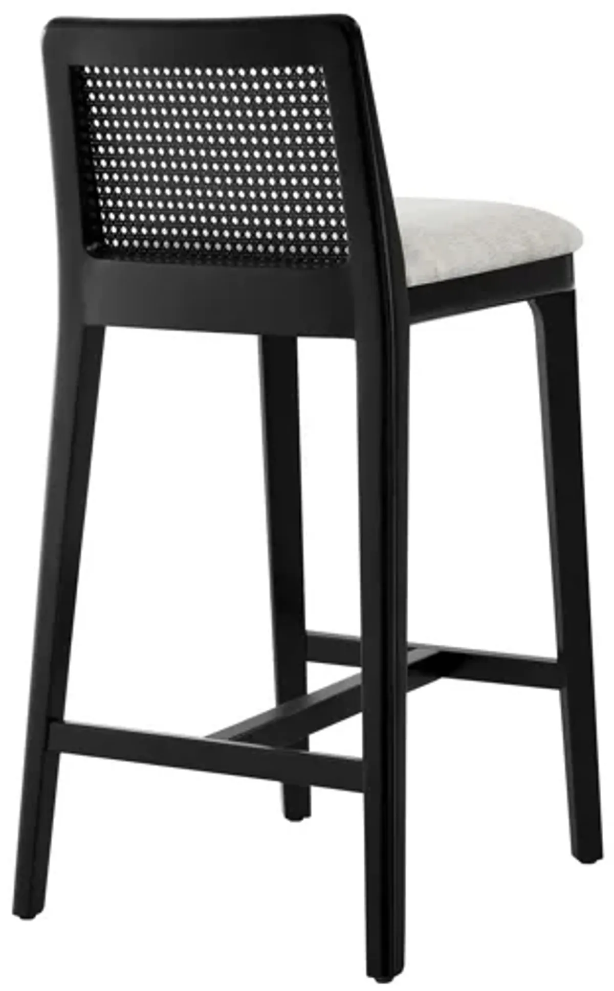 Monarch Wood and Rattan Counter Stool