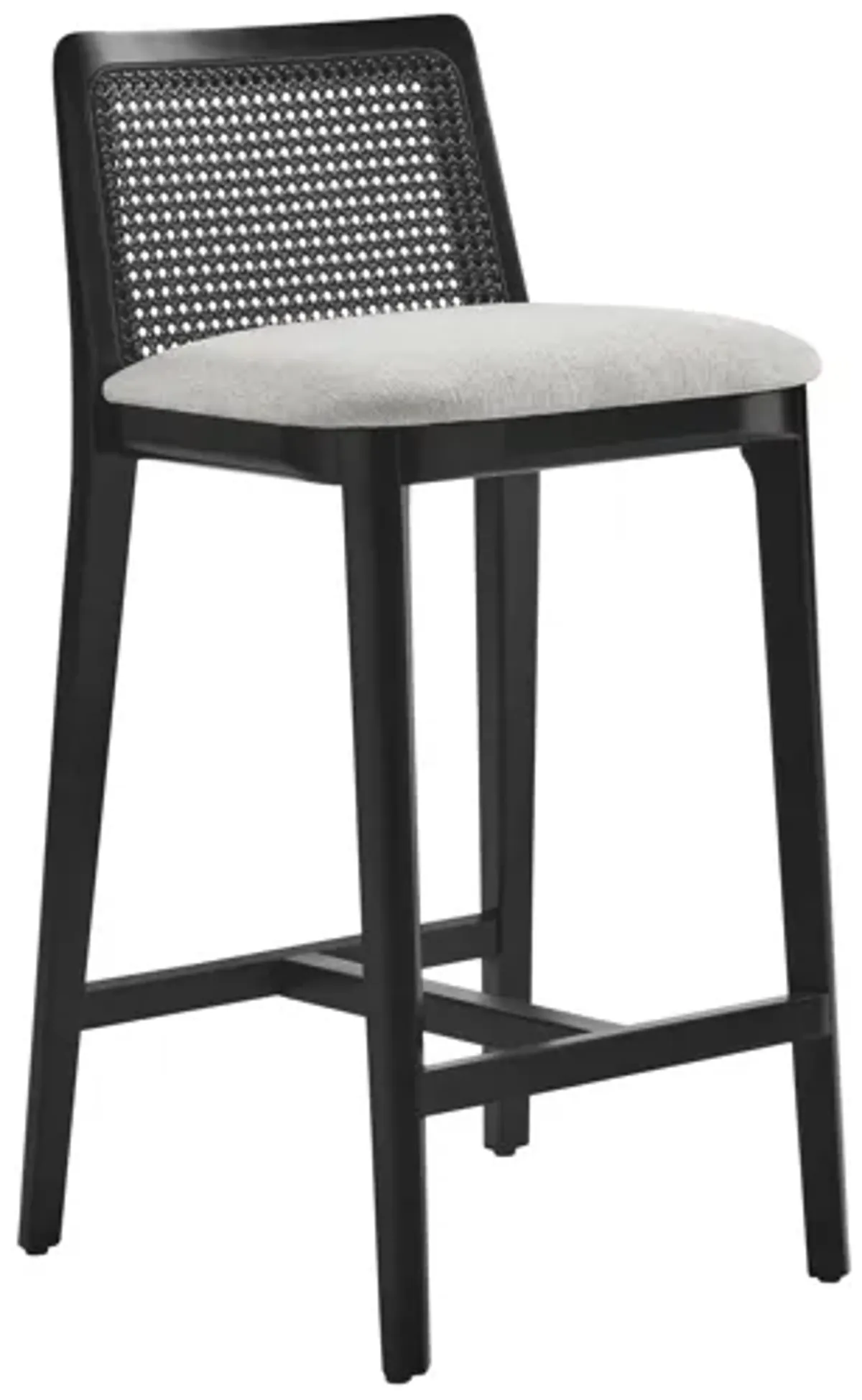 Monarch Wood and Rattan Counter Stool