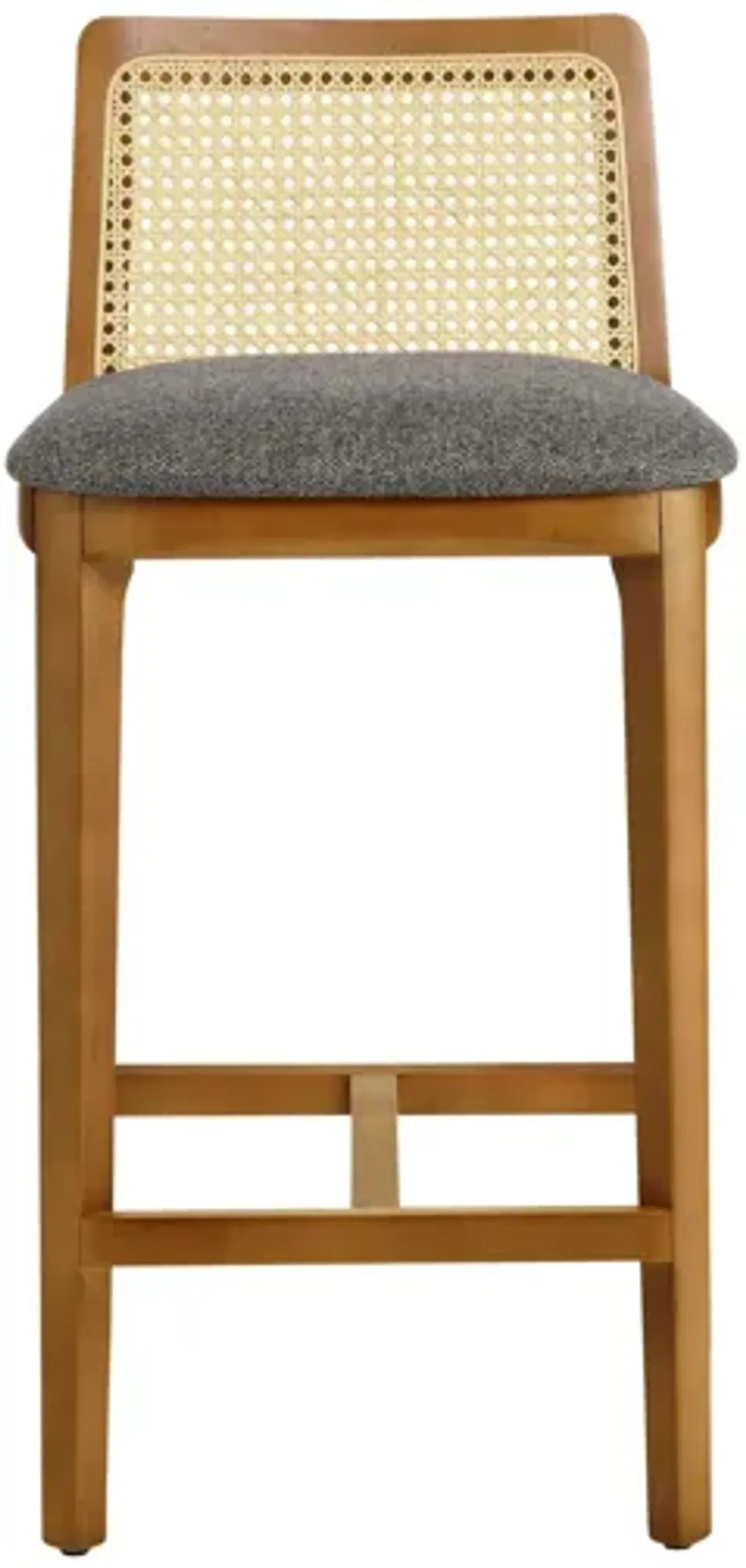 Monarch Wood and Rattan Counter Stool