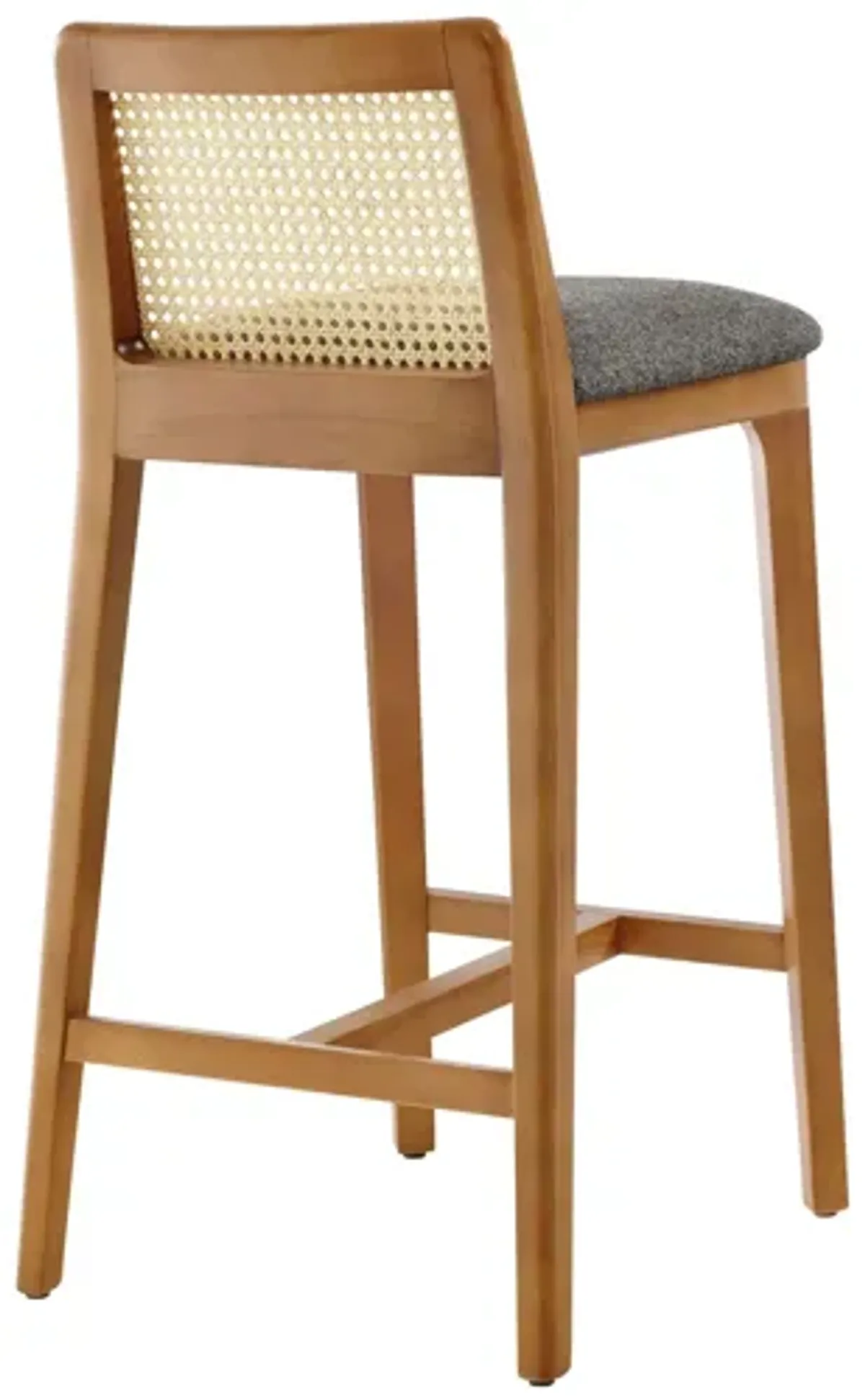 Monarch Wood and Rattan Counter Stool