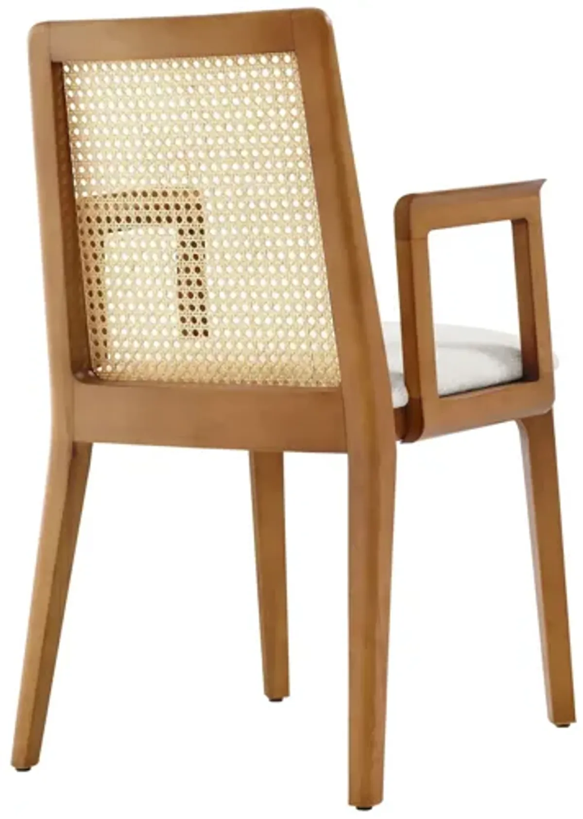 Monarch Wood and Rattan Dining Armchair