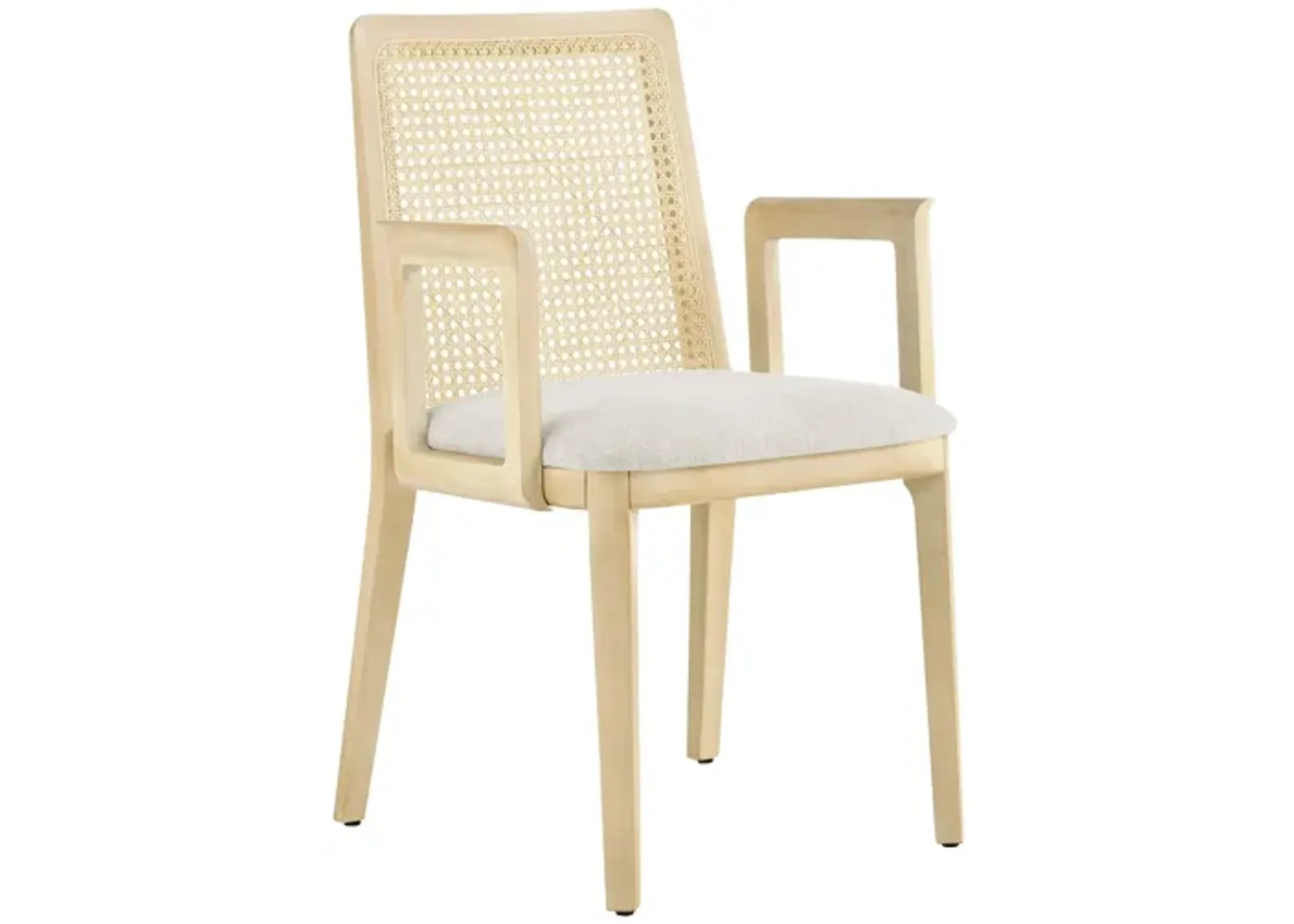 Monarch Wood and Rattan Dining Armchair