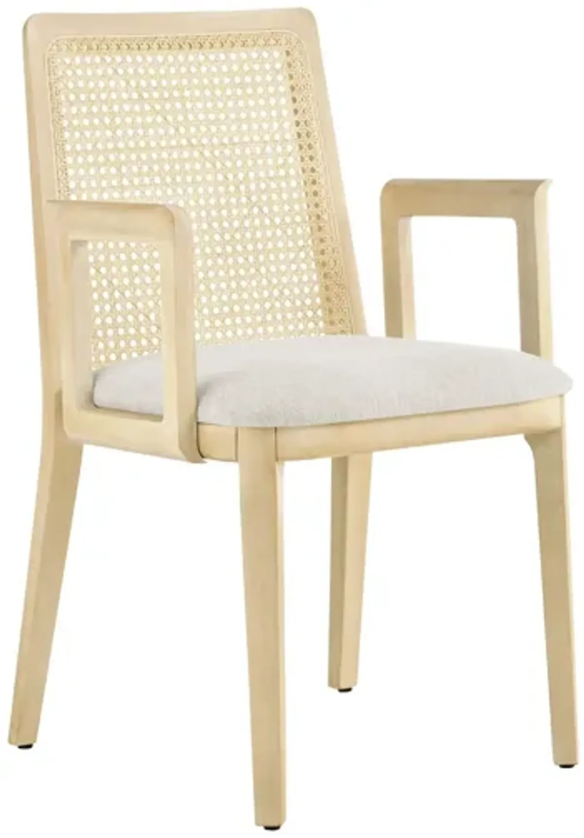 Monarch Wood and Rattan Dining Armchair