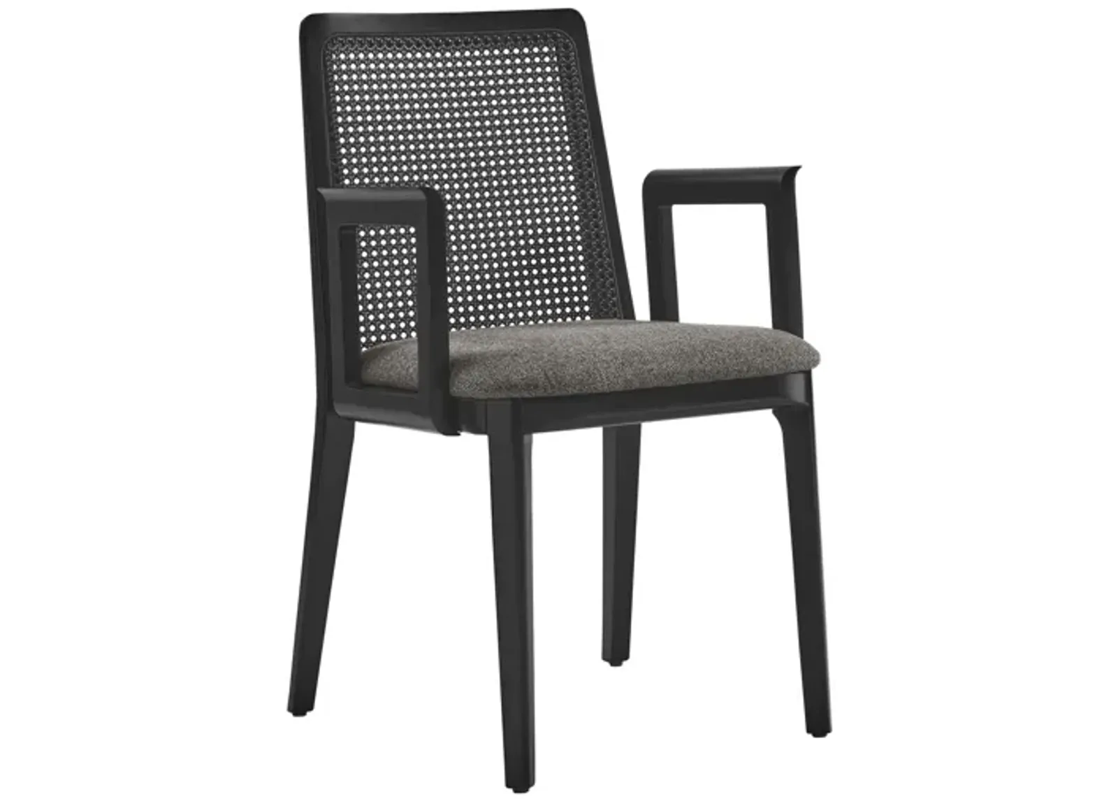 Monarch Wood and Rattan Dining Armchair