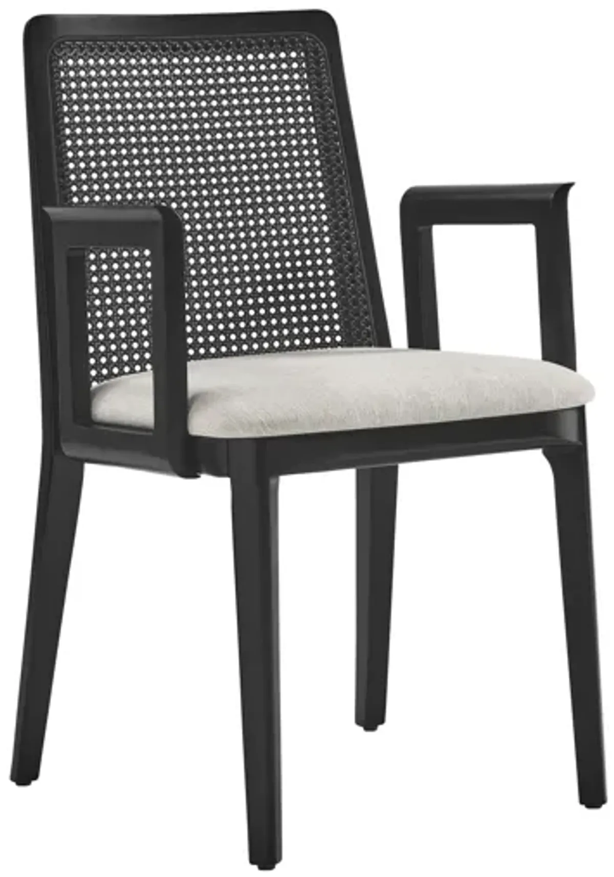 Monarch Wood and Rattan Dining Armchair