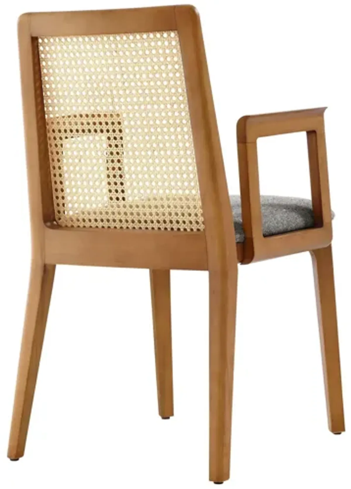 Monarch Wood and Rattan Dining Armchair