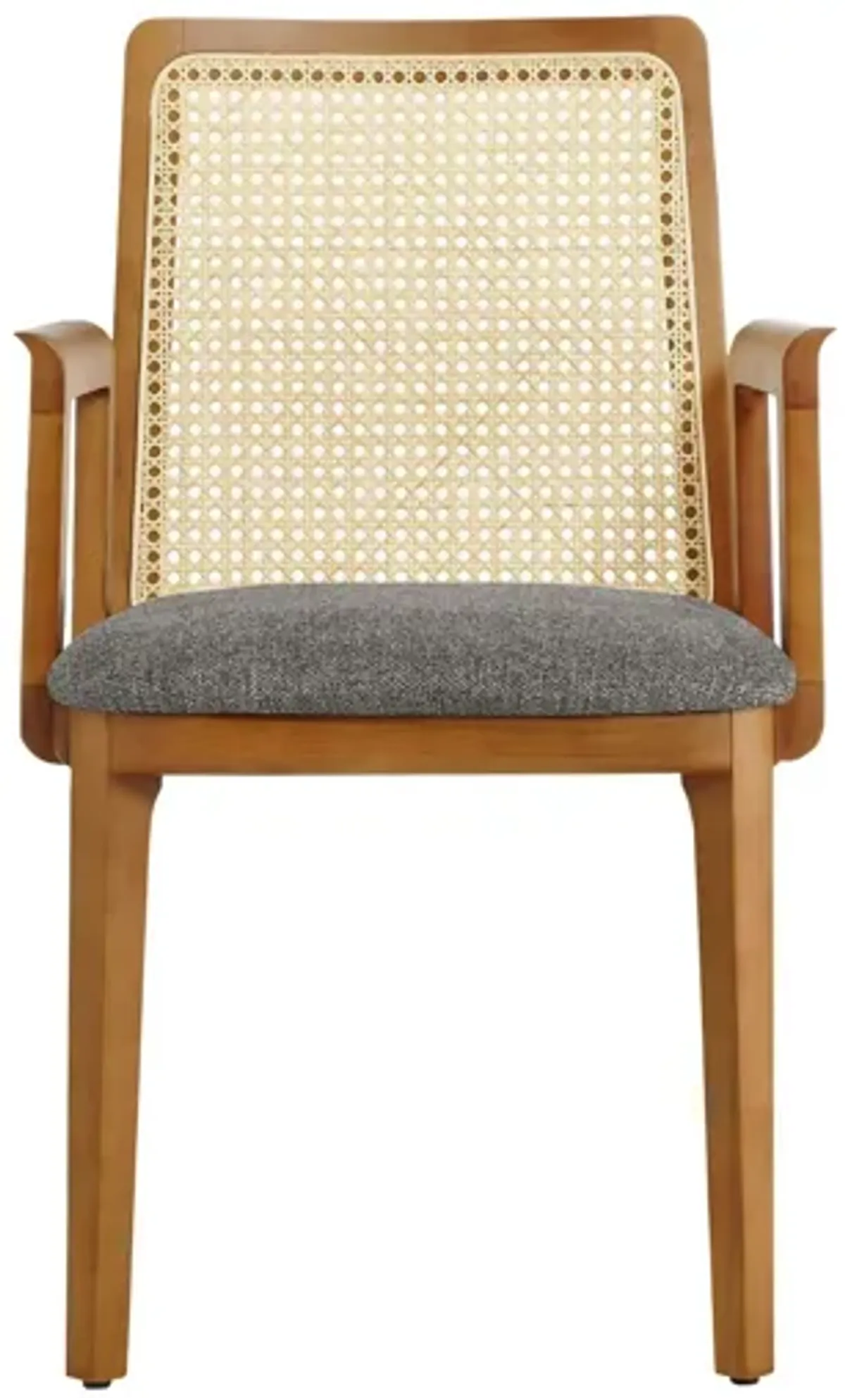 Monarch Wood and Rattan Dining Armchair