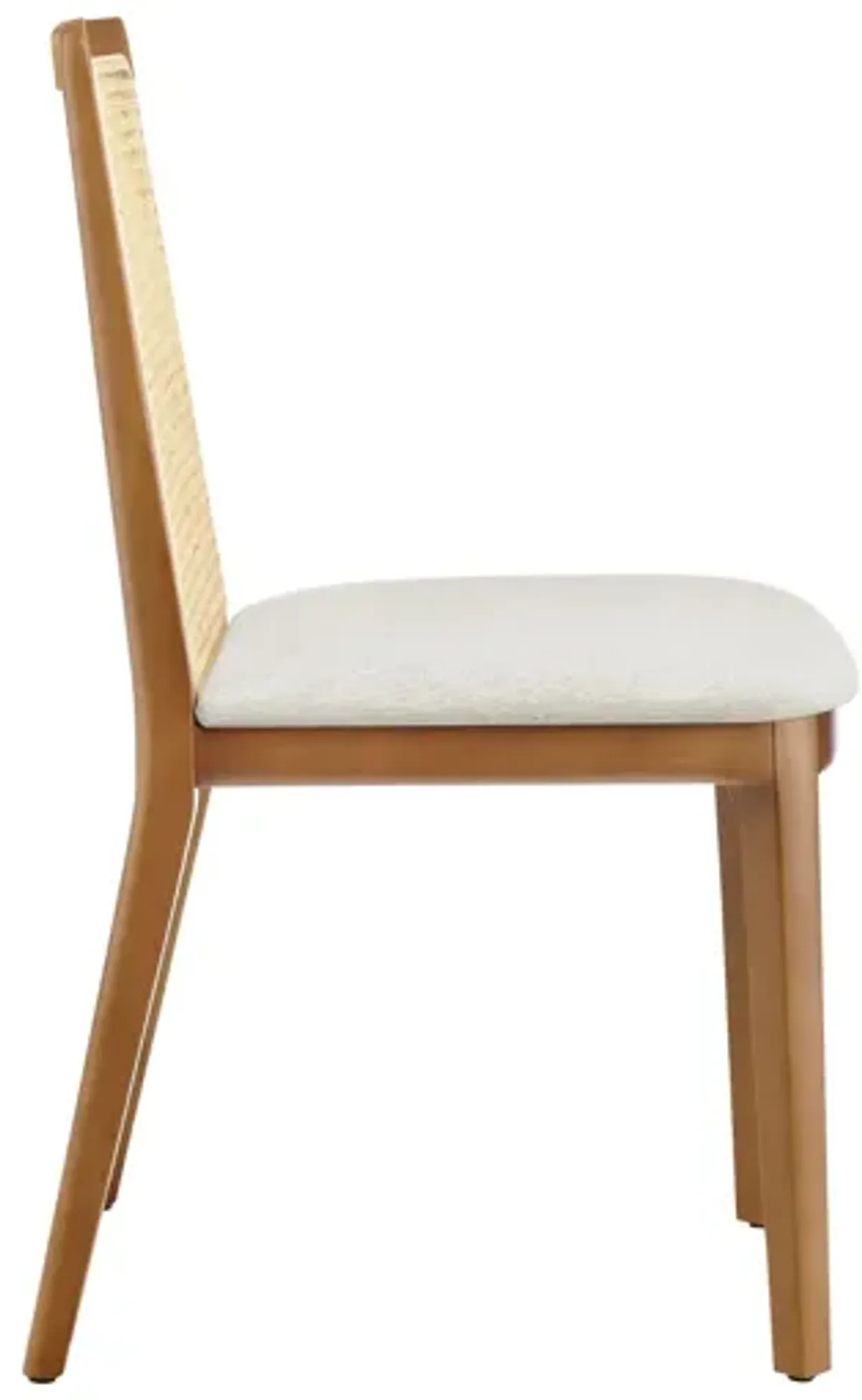 Monarch Wood and Rattan Dining Side Chair