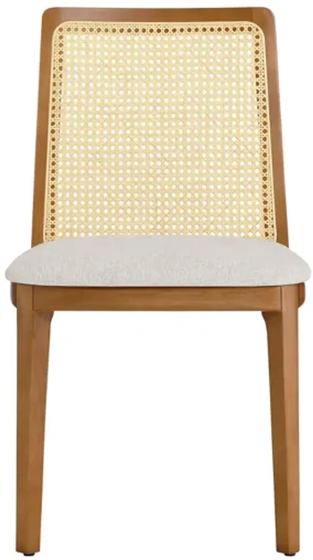 Monarch Wood and Rattan Dining Side Chair