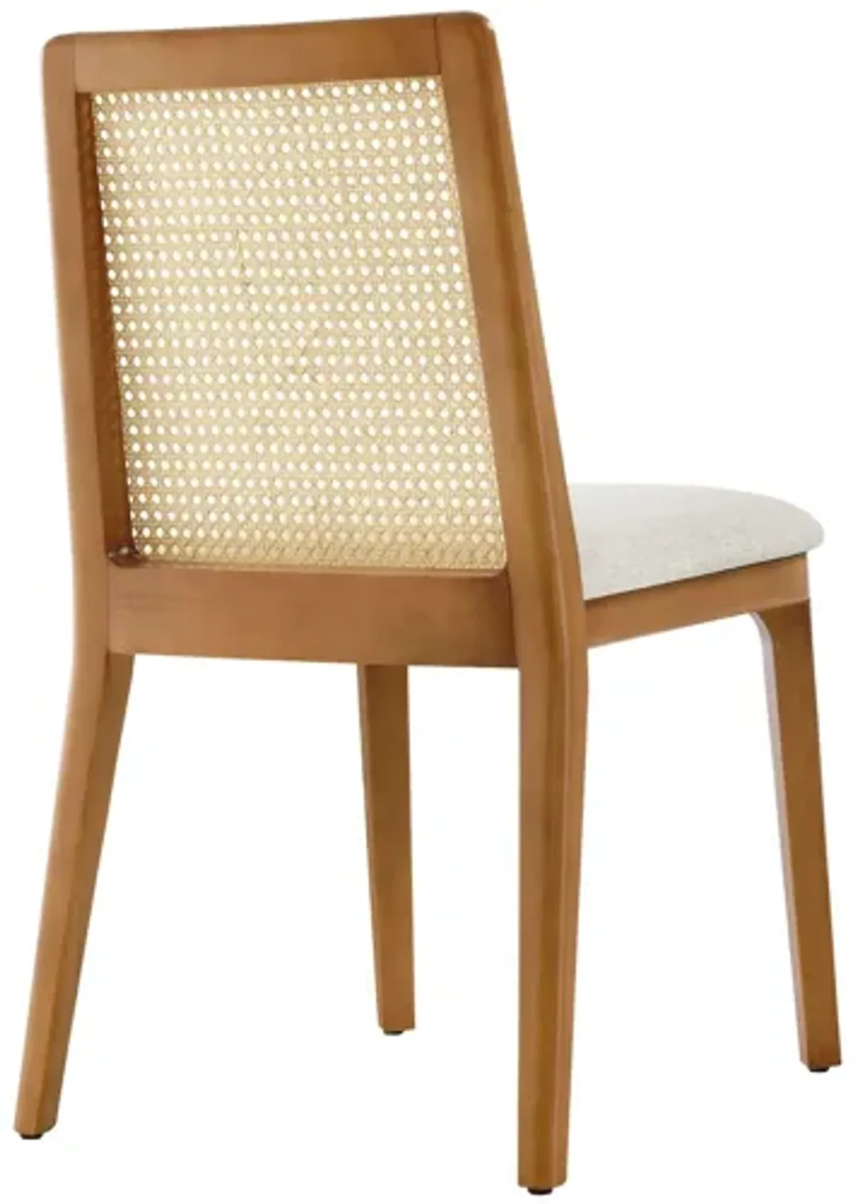 Monarch Wood and Rattan Dining Side Chair