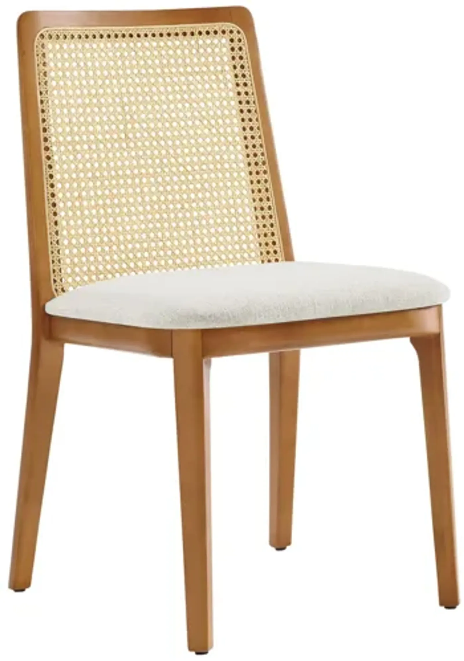 Monarch Wood and Rattan Dining Side Chair