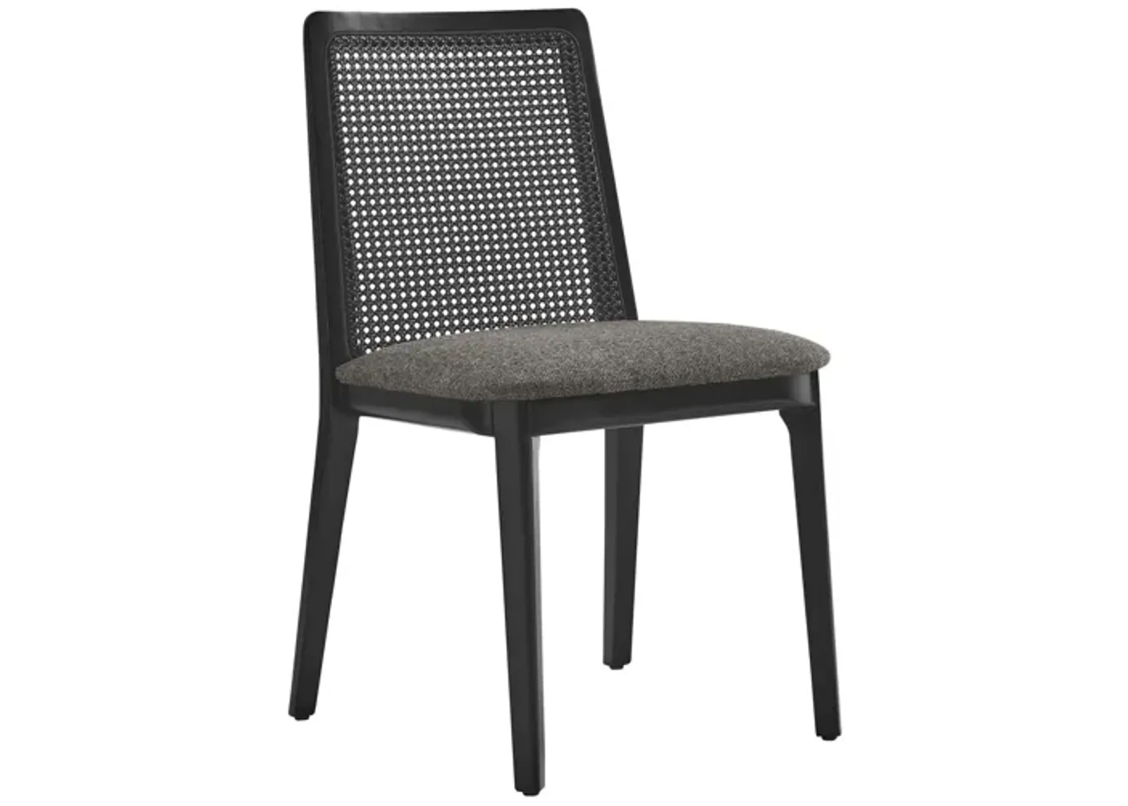 Monarch Wood and Rattan Dining Side Chair