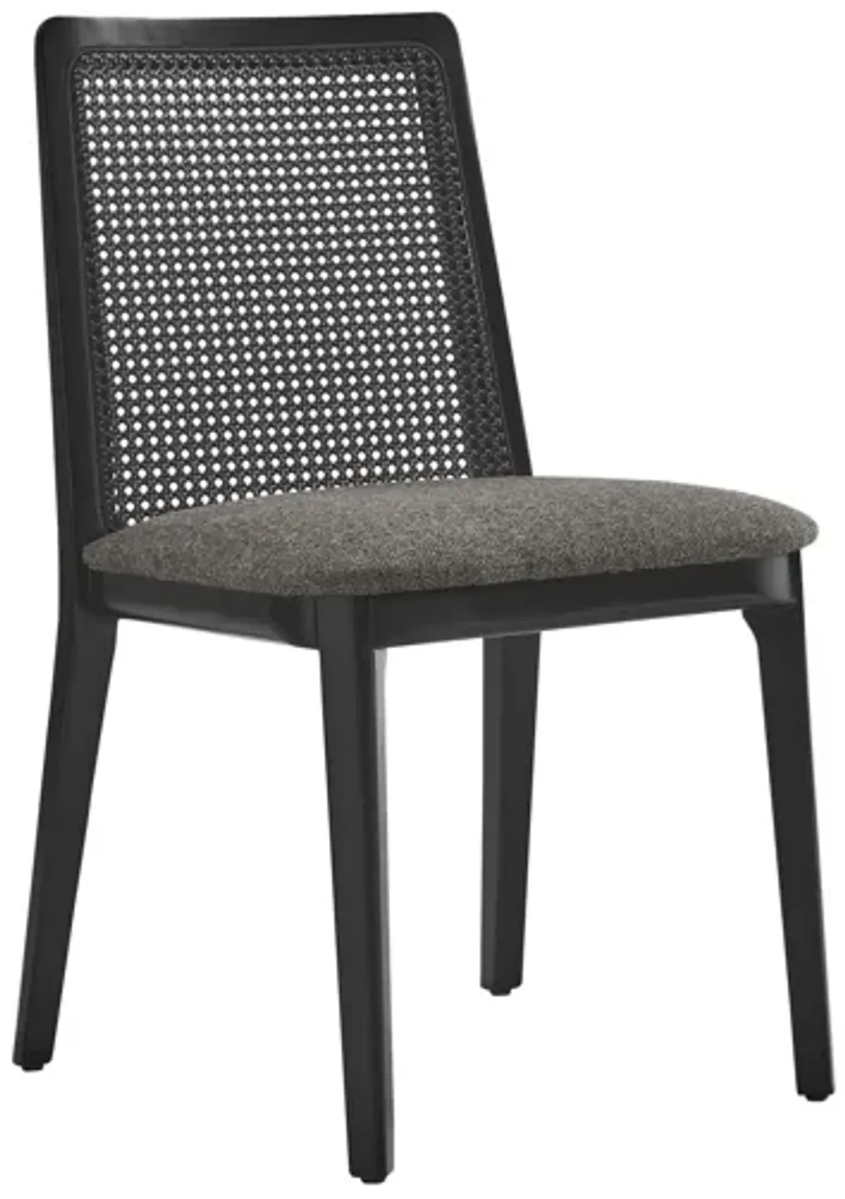 Monarch Wood and Rattan Dining Side Chair