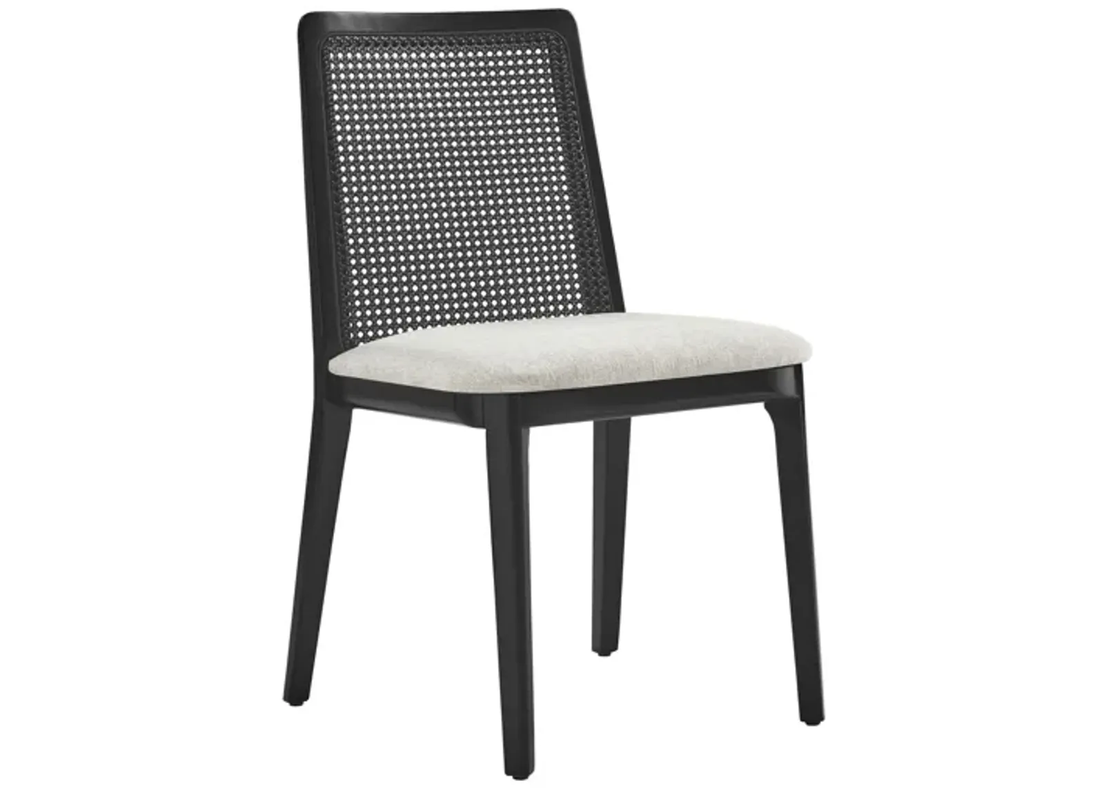 Monarch Wood and Rattan Dining Side Chair