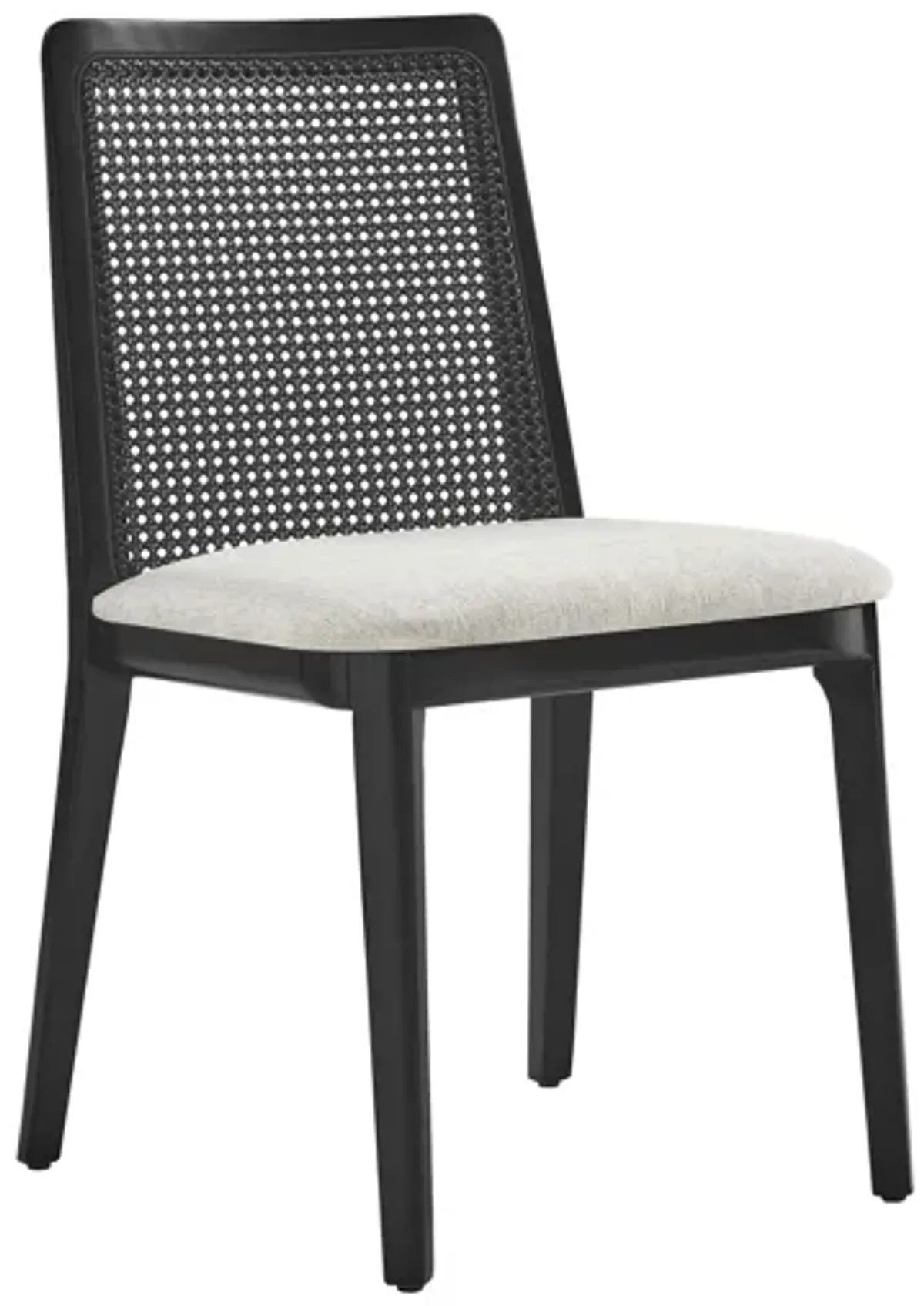 Monarch Wood and Rattan Dining Side Chair