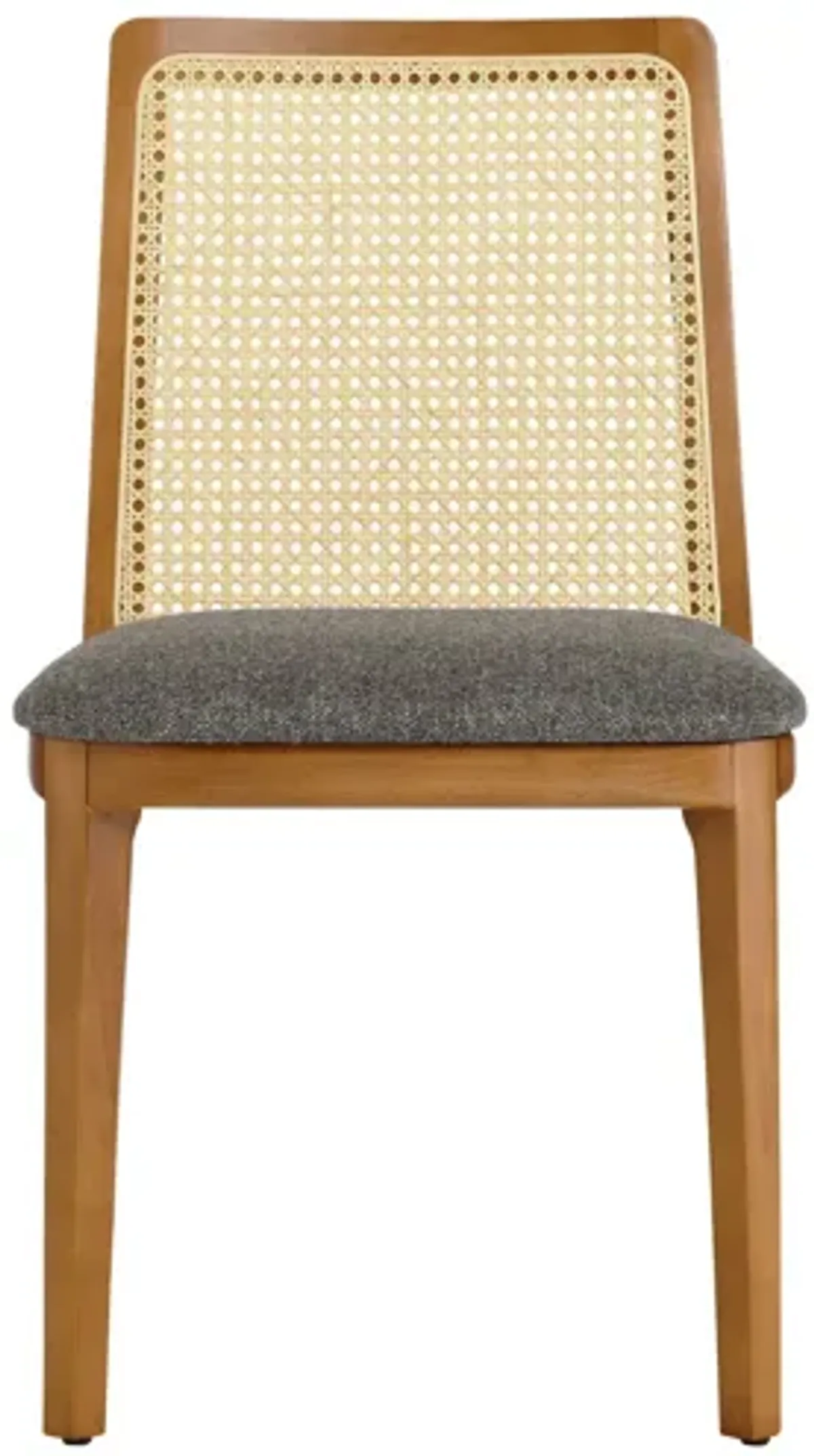 Monarch Wood and Rattan Dining Side Chair